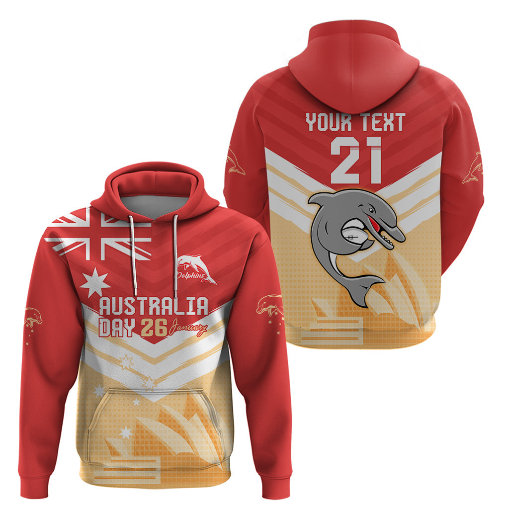 NRL Dolphins Australia Day Custom Hoodie Sydney Opera House Style