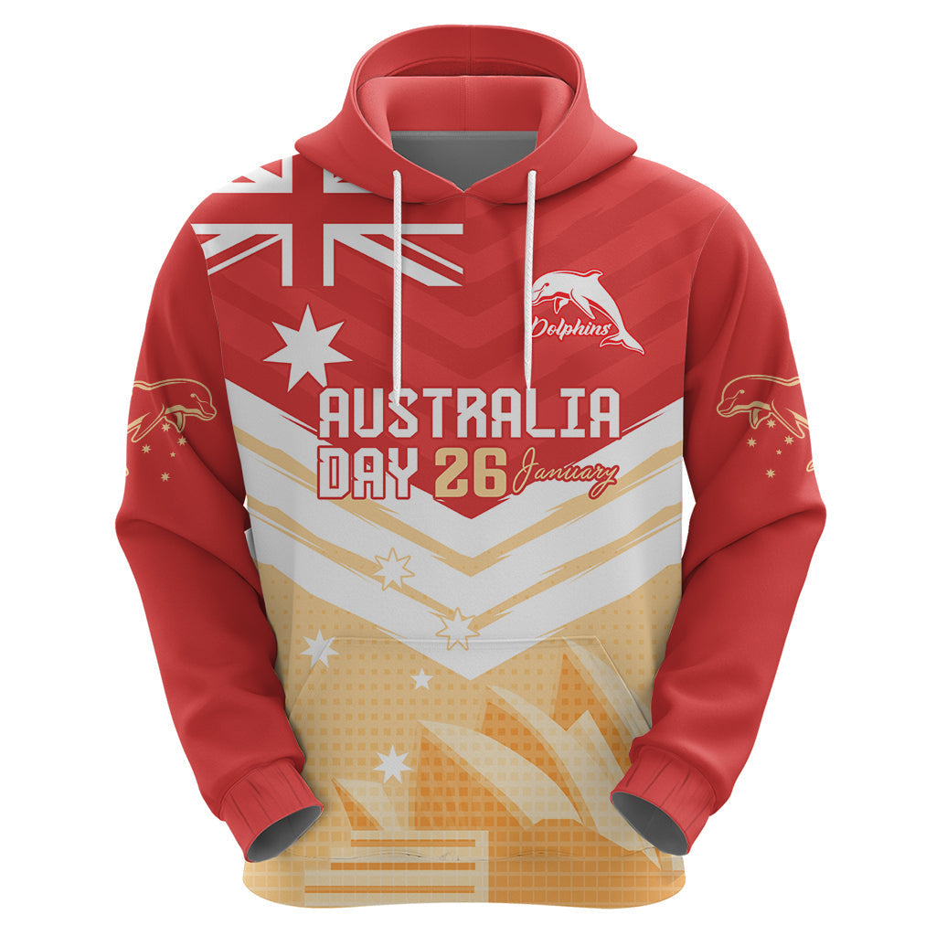 NRL Dolphins Australia Day Custom Hoodie Sydney Opera House Style