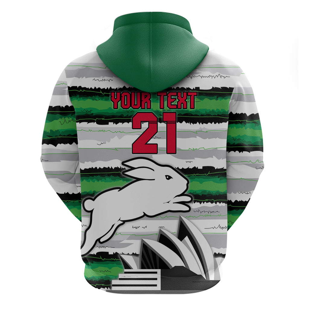 NRL Rabittohs Australia Day Custom Hoodie Sydney Opera House Glory Glory LT9 - Vibe Hoodie Shop