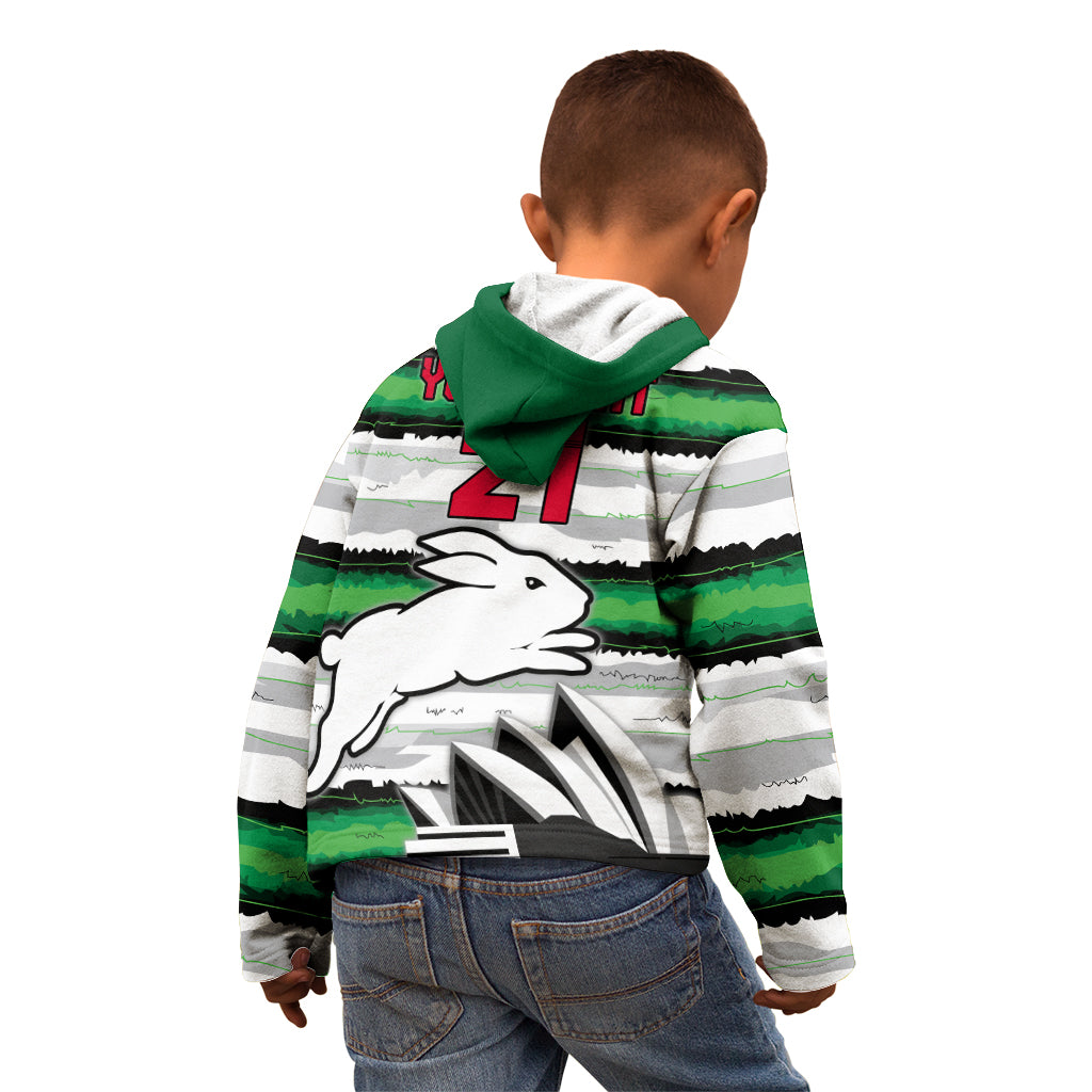 NRL Rabittohs Australia Day Custom Kid Hoodie Sydney Opera House Glory Glory - Vibe Hoodie Shop