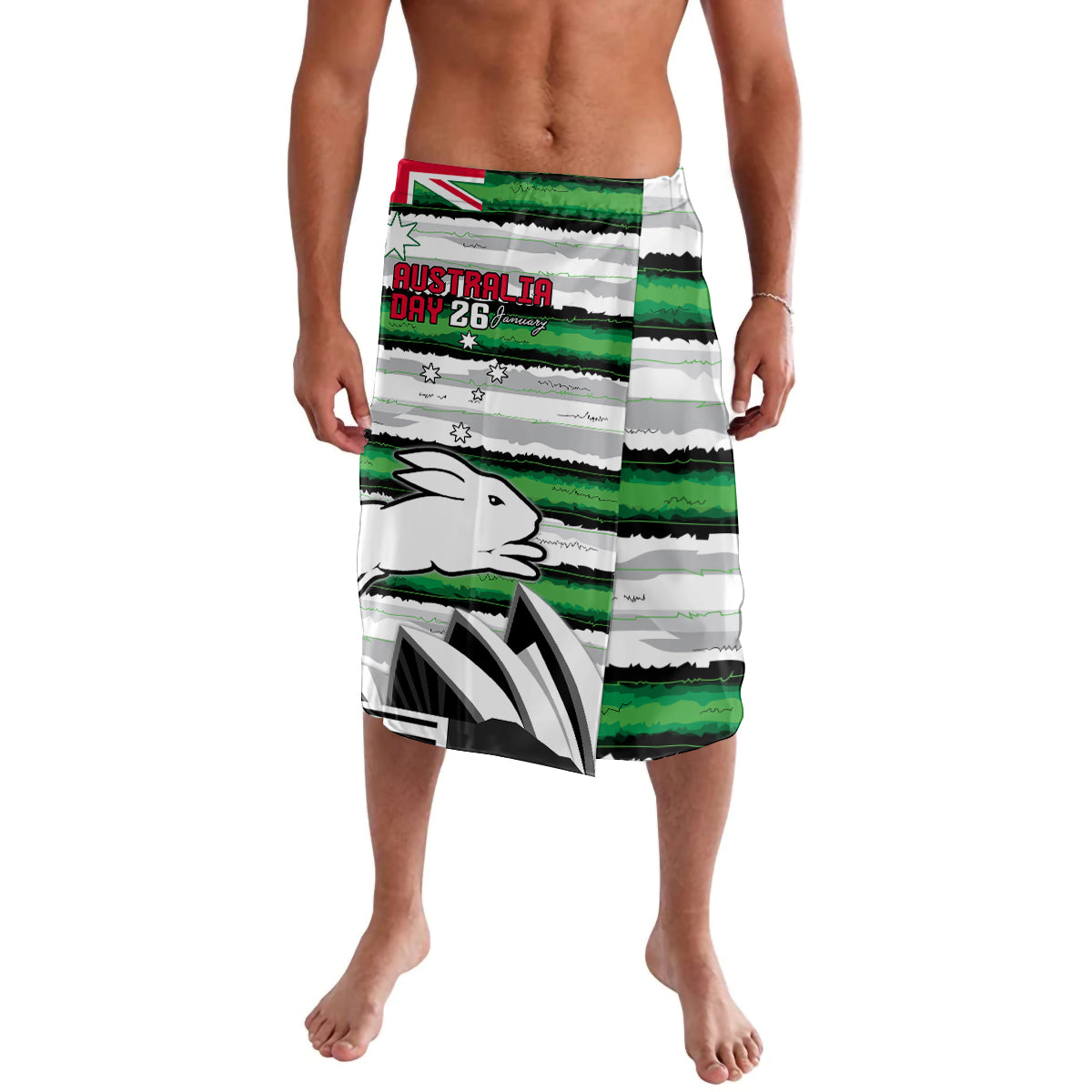 NRL Rabittohs Australia Day Custom Lavalava Sydney Opera House Glory Glory