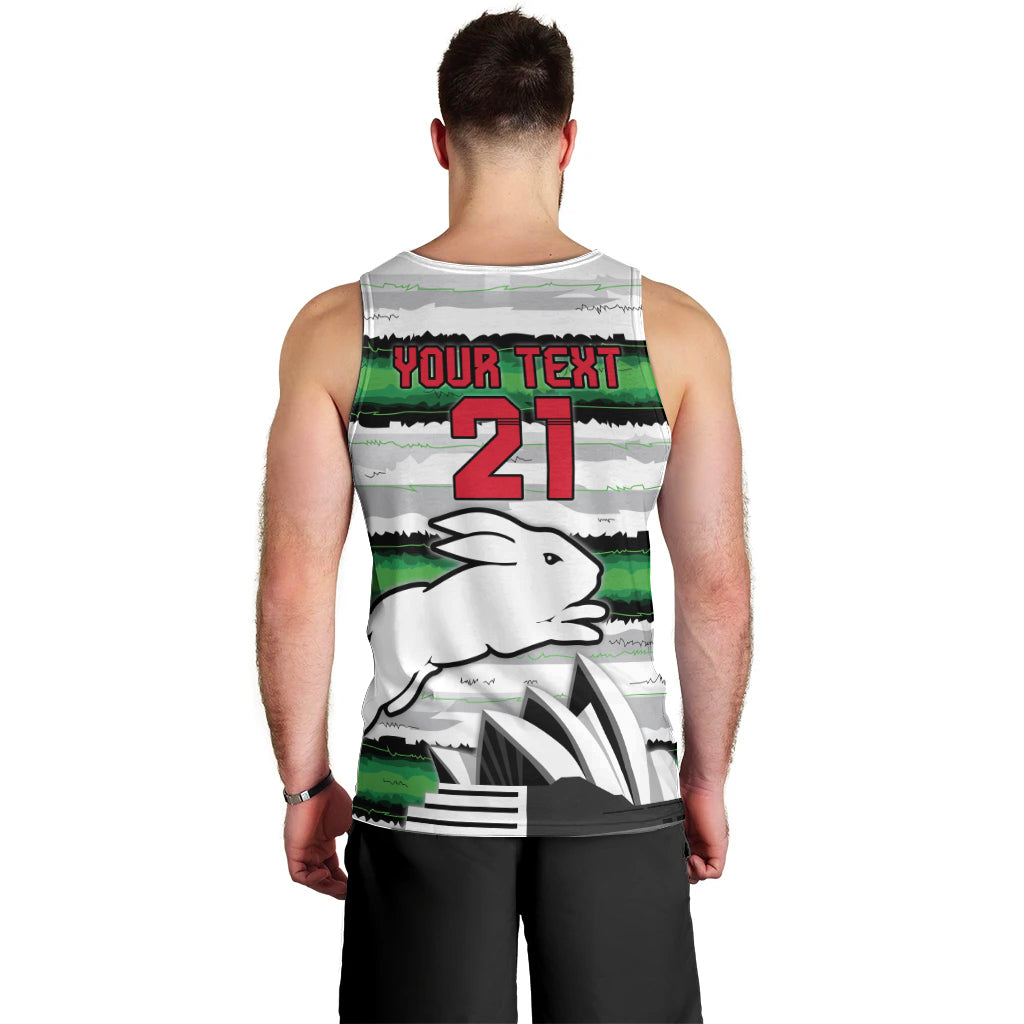 NRL Rabittohs Australia Day Custom Men Tank Top Sydney Opera House Glory Glory - Vibe Hoodie Shop