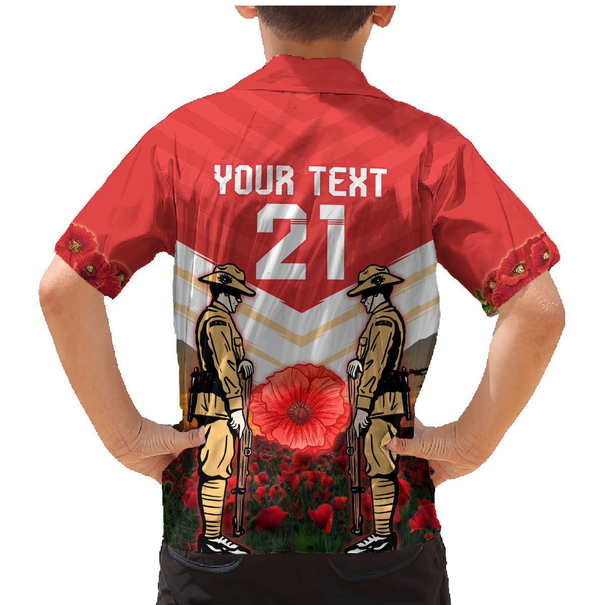 Custom Dolphins Rugby ANZAC Day Family Matching Mermaid Dress and Hawaiian Shirt Soldiers Poppy Field 2024