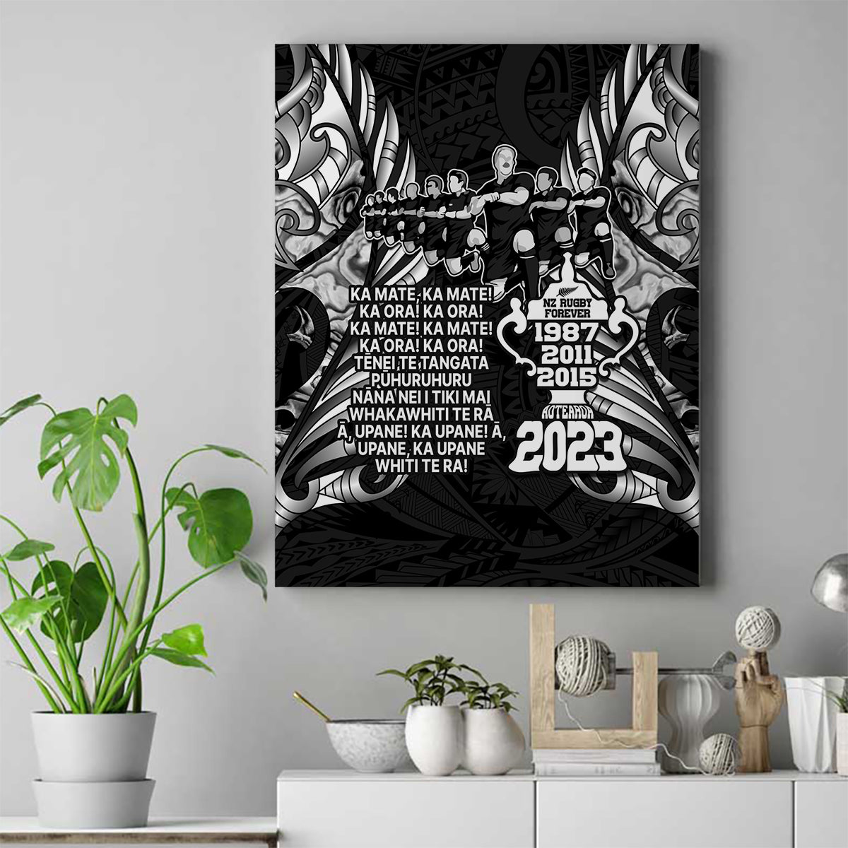 new-zealand-rugby-canvas-wall-art-black-haka-dance-with-nz-champions-history