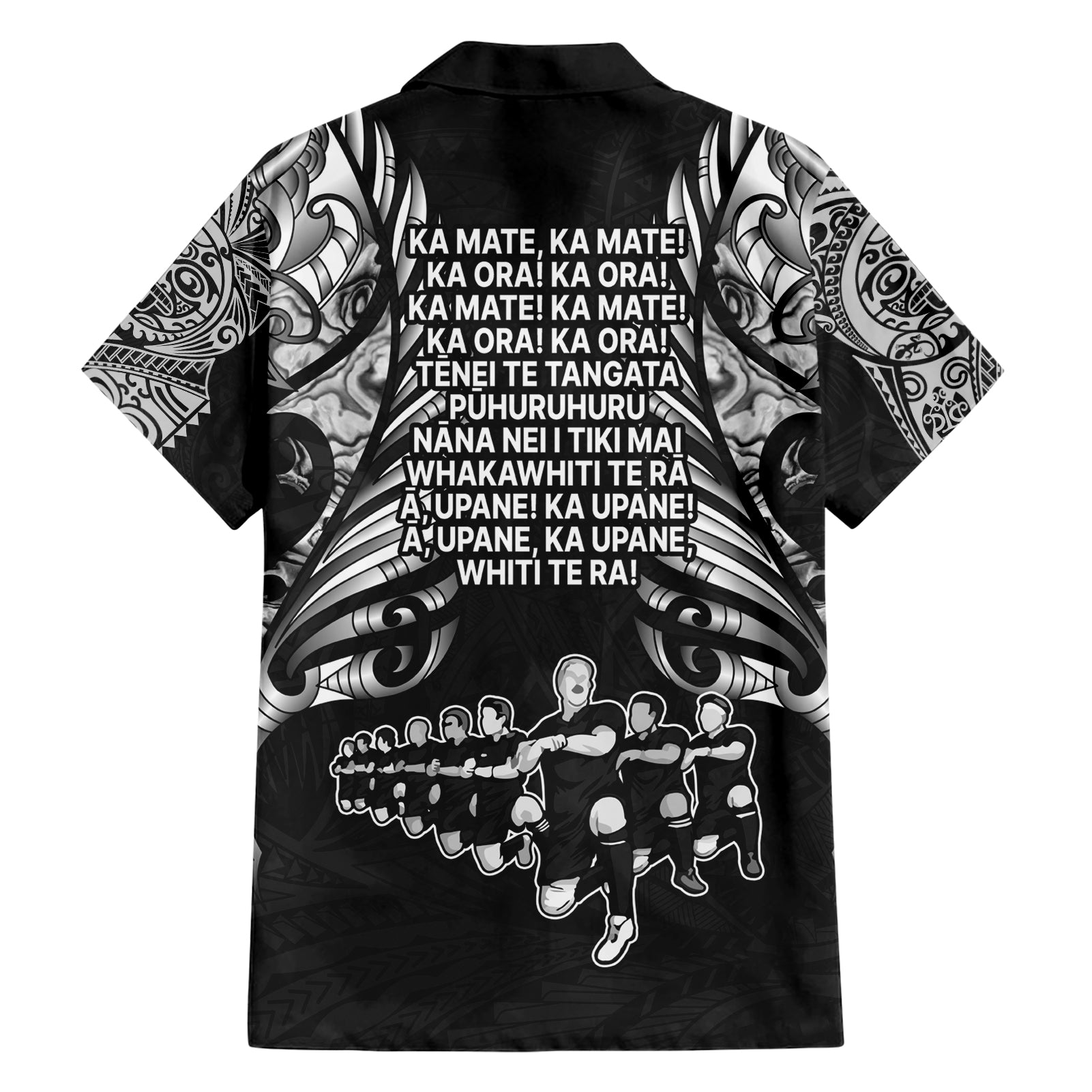 New Zealand Rugby Hawaiian Shirt Black Haka Dance With NZ Champions History - Vibe Hoodie Shop