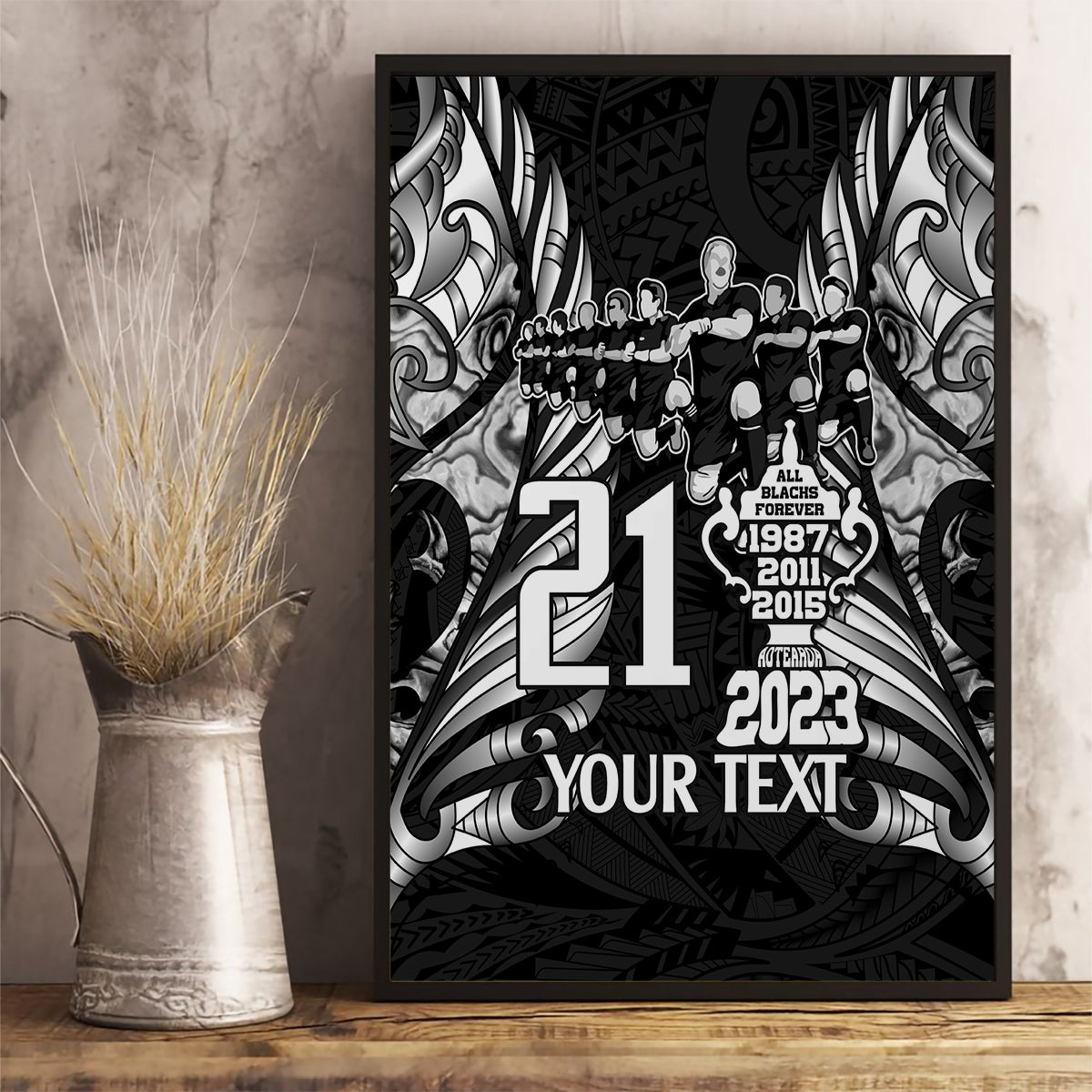 custom-new-zealand-rugby-canvas-wall-art-black-haka-dance-with-nz-champions-history