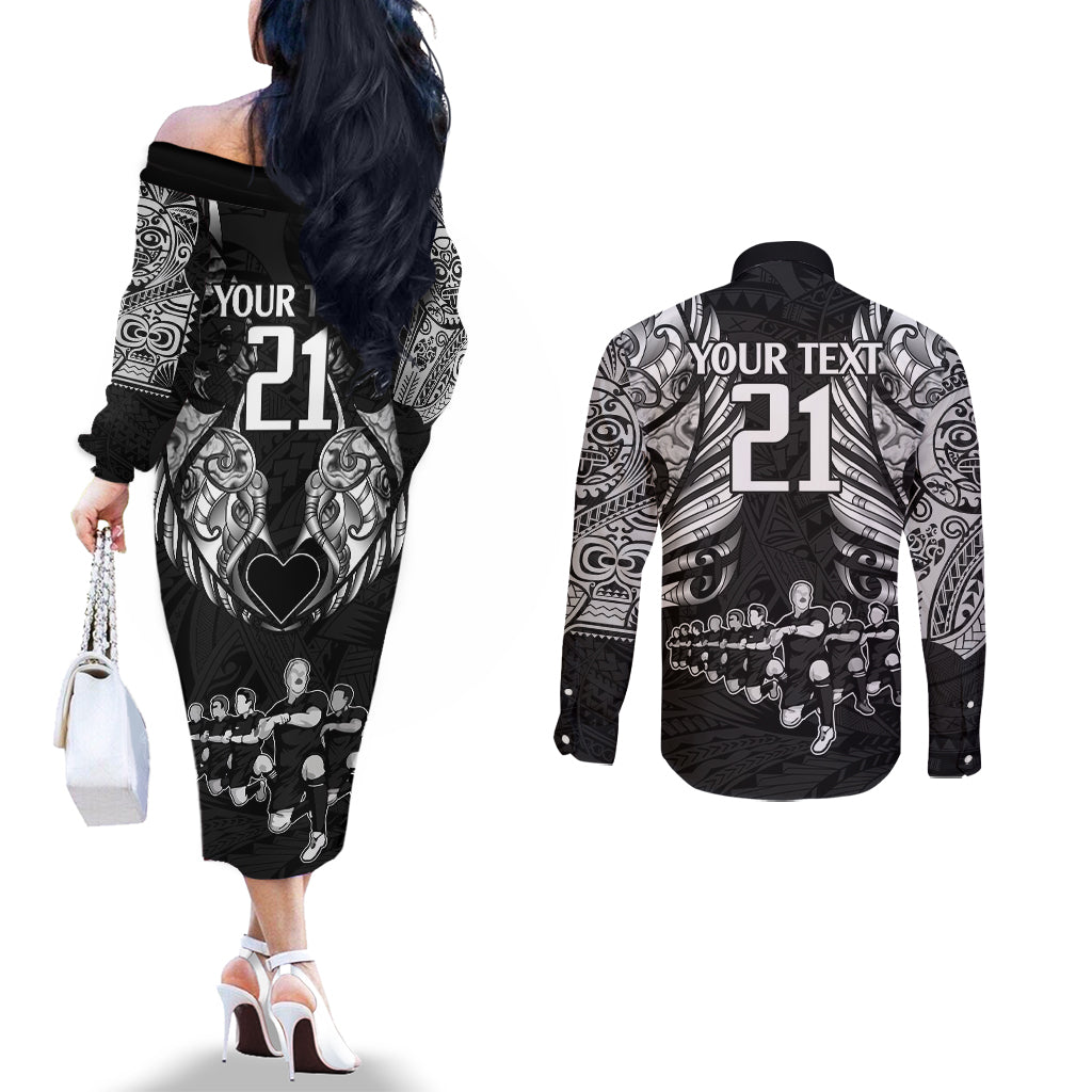 custom-new-zealand-rugby-couples-matching-off-the-shoulder-long-sleeve-dress-and-long-sleeve-button-shirt-black-haka-dance-with-nz-champions-history