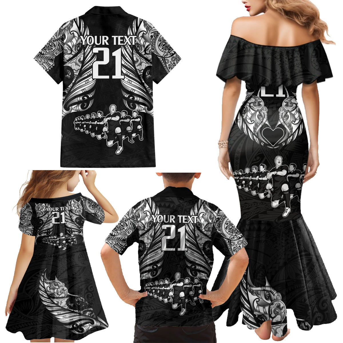 custom-new-zealand-rugby-family-matching-mermaid-dress-and-hawaiian-shirt-black-haka-dance-with-nz-champions-history