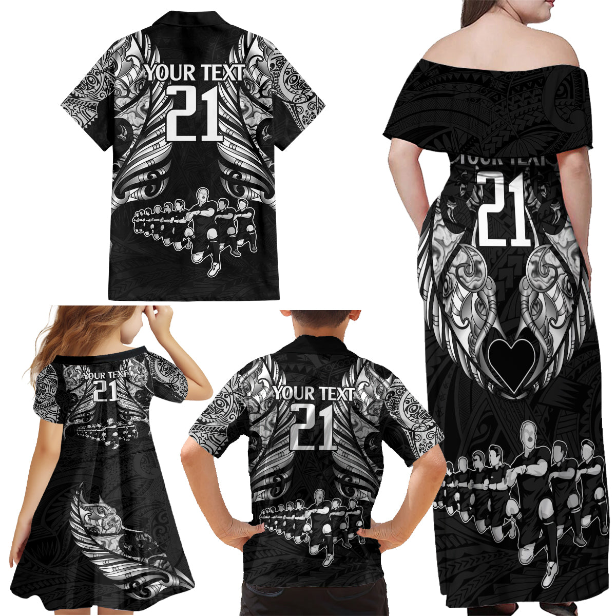 custom-new-zealand-rugby-family-matching-off-shoulder-maxi-dress-and-hawaiian-shirt-black-haka-dance-with-nz-champions-history