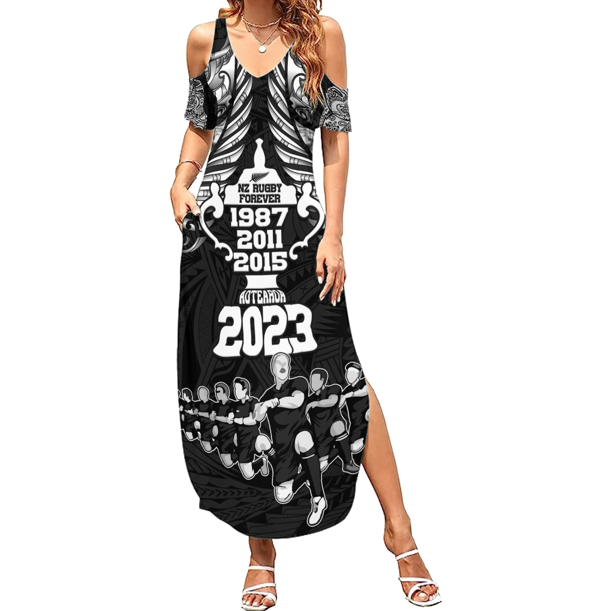 custom-new-zealand-rugby-family-matching-summer-maxi-dress-and-hawaiian-shirt-black-haka-dance-with-nz-champions-history