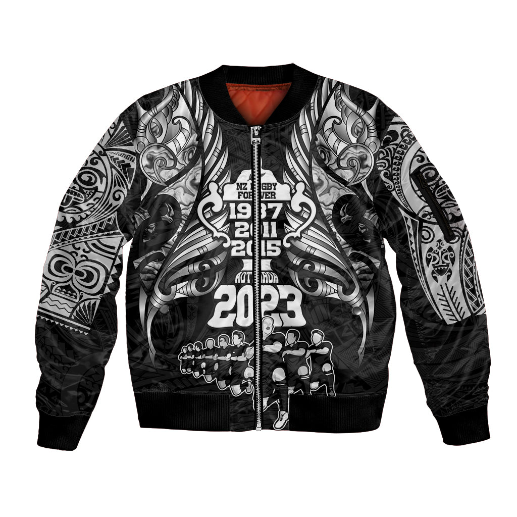 custom-new-zealand-rugby-sleeve-zip-bomber-jacket-black-haka-dance-with-nz-champions-history