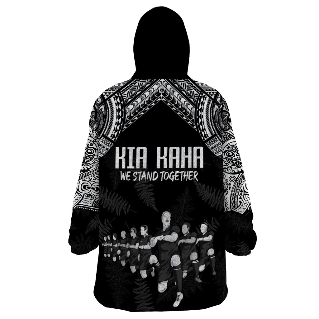 NZ Rugby Wearable Blanket Hoodie Kapa Opango Maori Haka With Years of The All Black Champions - Vibe Hoodie Shop