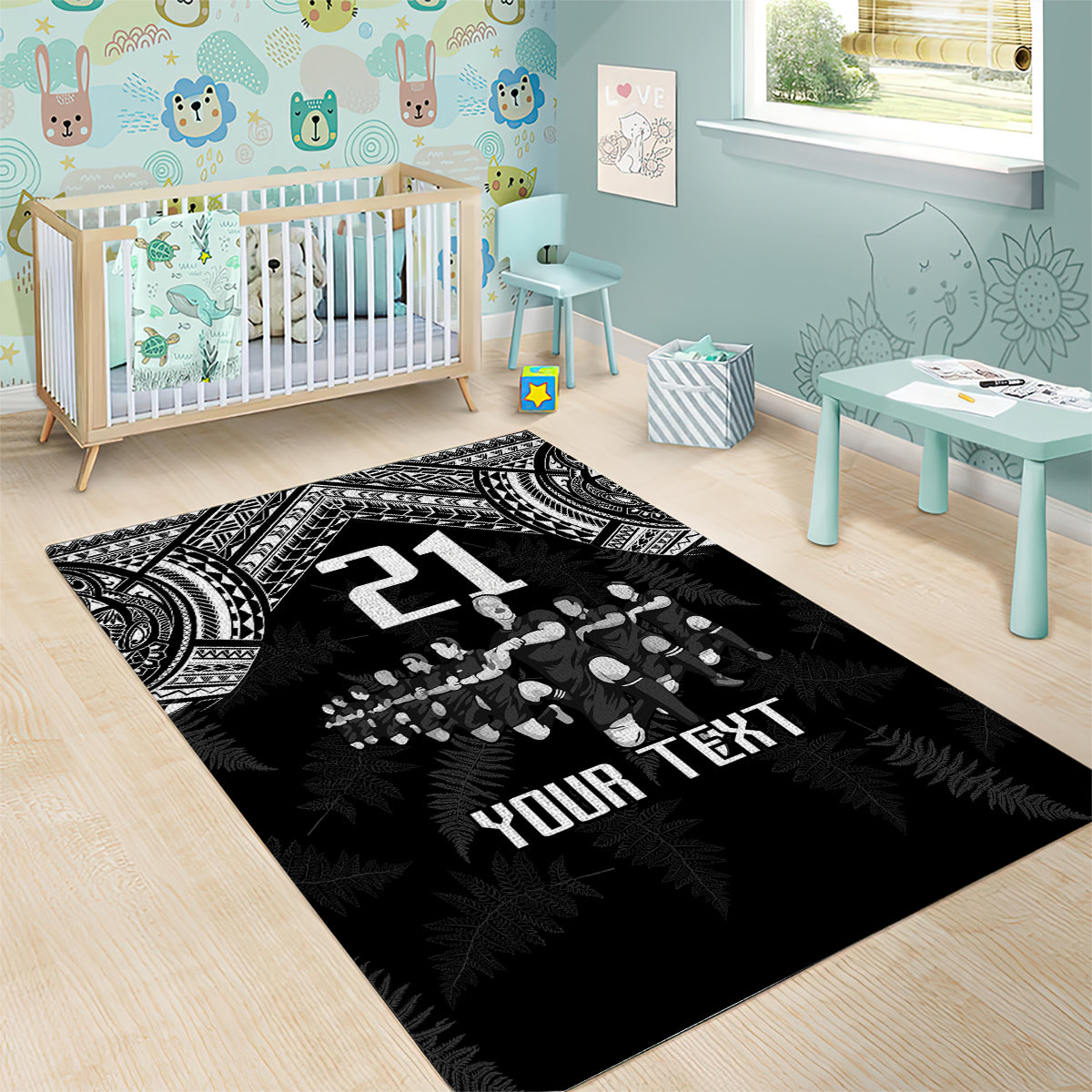 Custom NZ Rugby Area Rug Kapa Opango Maori Haka With Years of The All Black Champions - Vibe Hoodie Shop