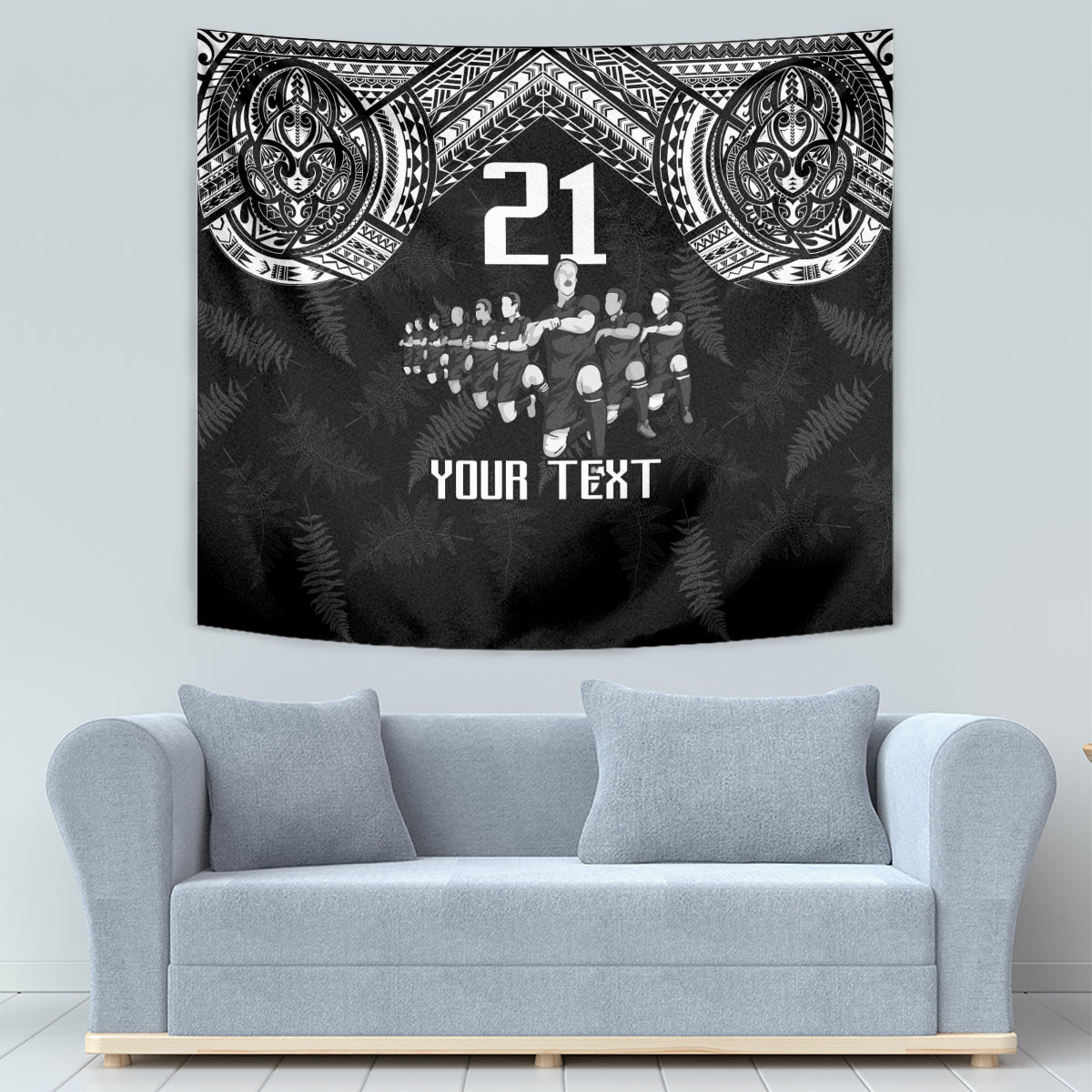 Custom NZ Rugby Tapestry Kapa Opango Maori Haka With Years of The All Black Champions - Vibe Hoodie Shop