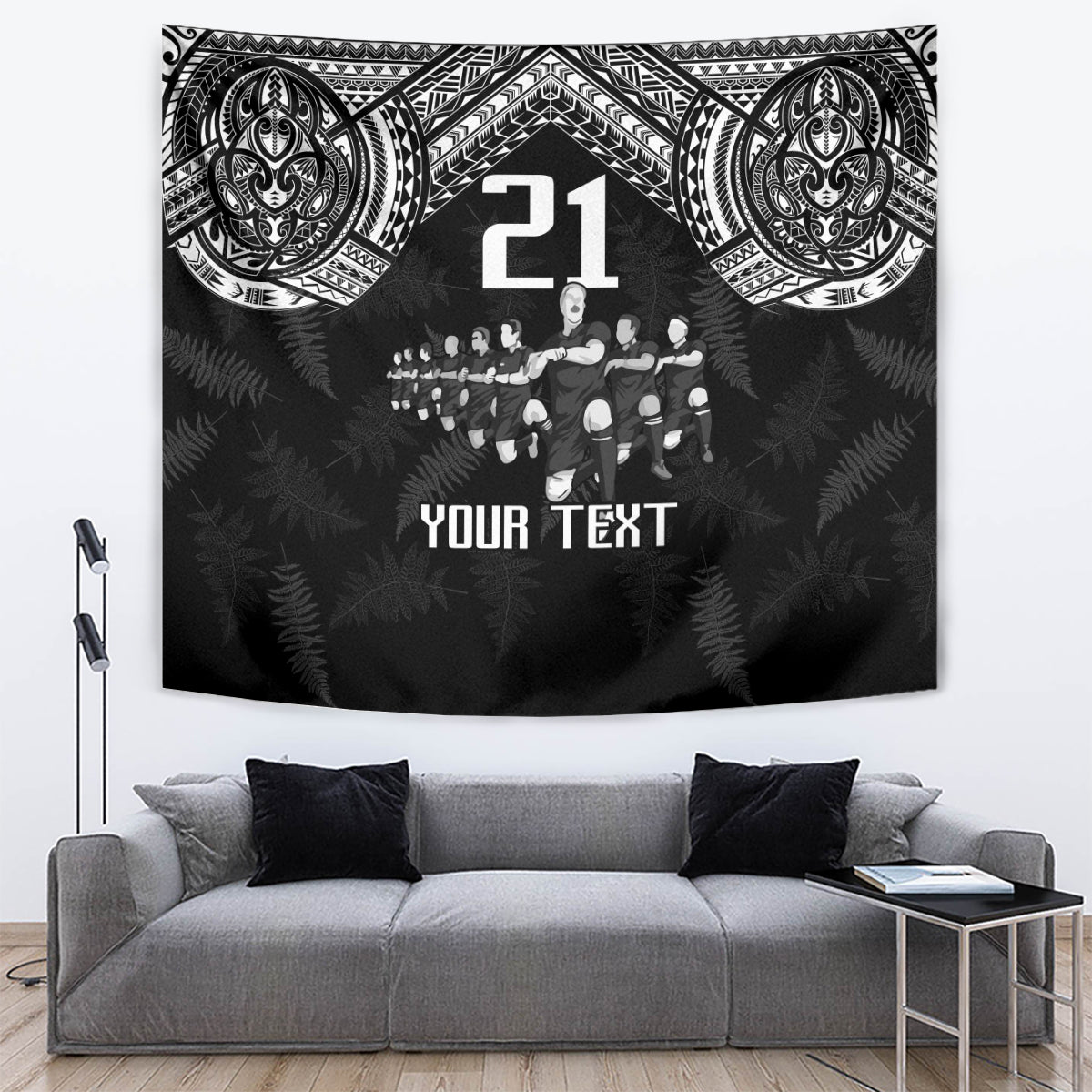 Custom NZ Rugby Tapestry Kapa Opango Maori Haka With Years of The All Black Champions - Vibe Hoodie Shop