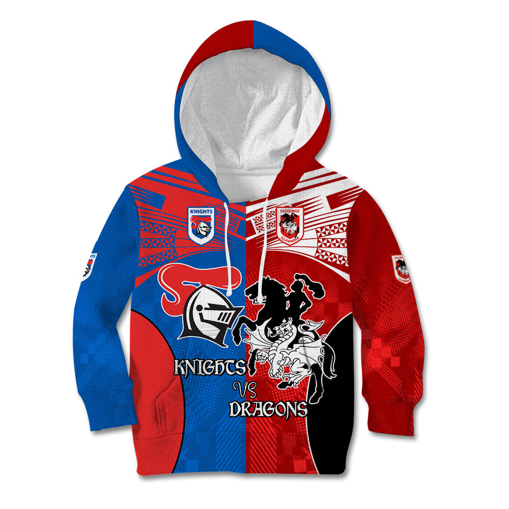 NRL Dragons and Knights Sporty Style Kid Hoodie