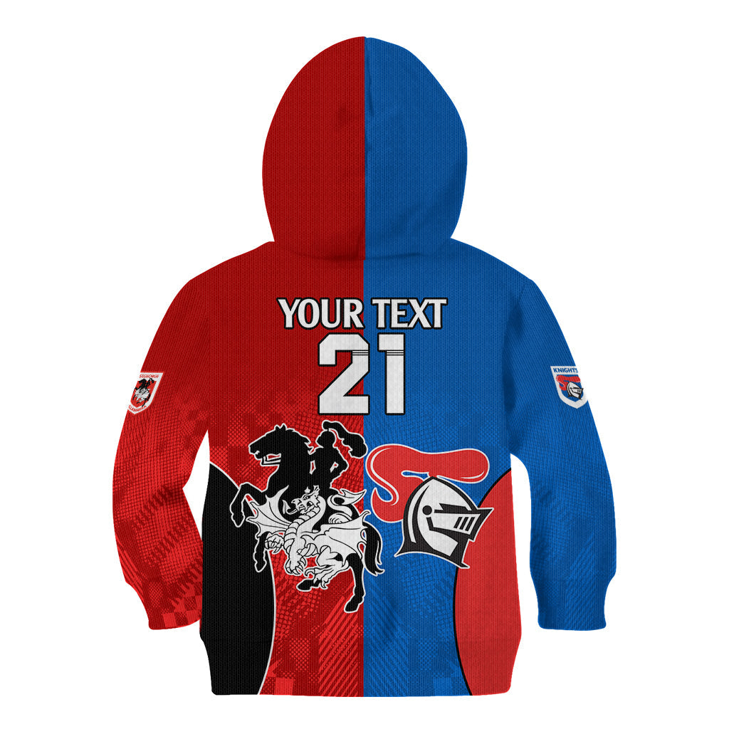 NRL Dragons and Knights Sporty Style Kid Hoodie