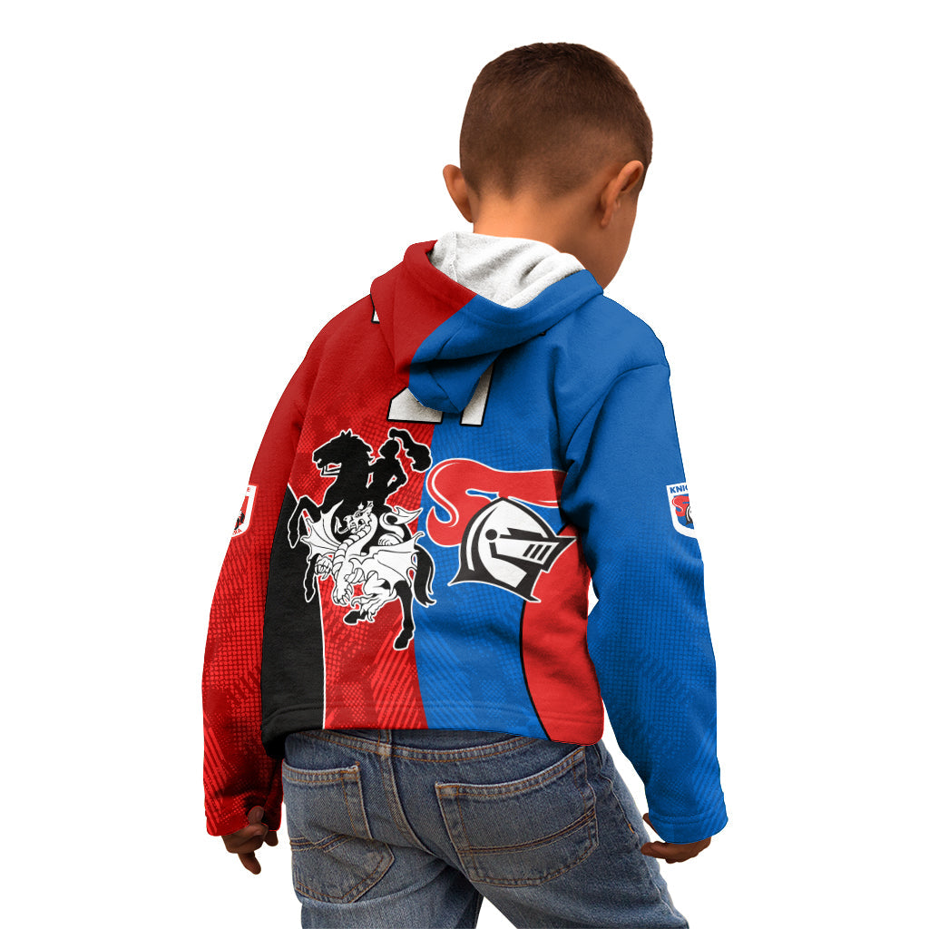 NRL Dragons and Knights Sporty Style Kid Hoodie