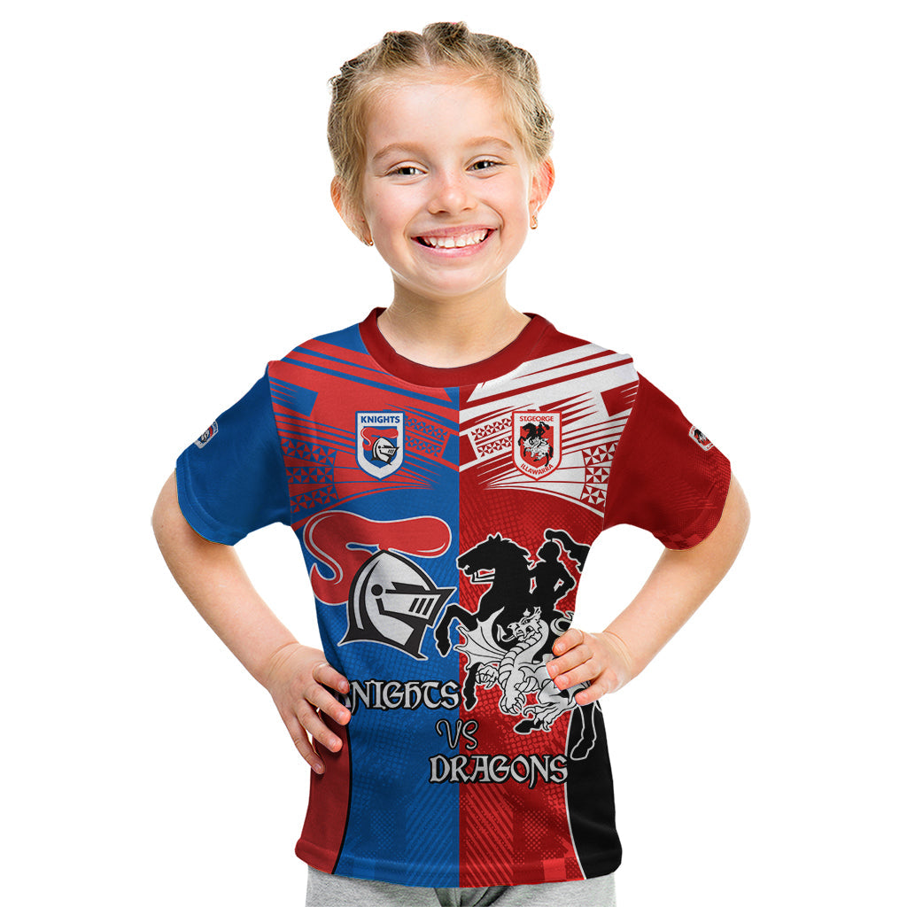 NRL Dragons and Knights Sporty Style Kid T Shirt