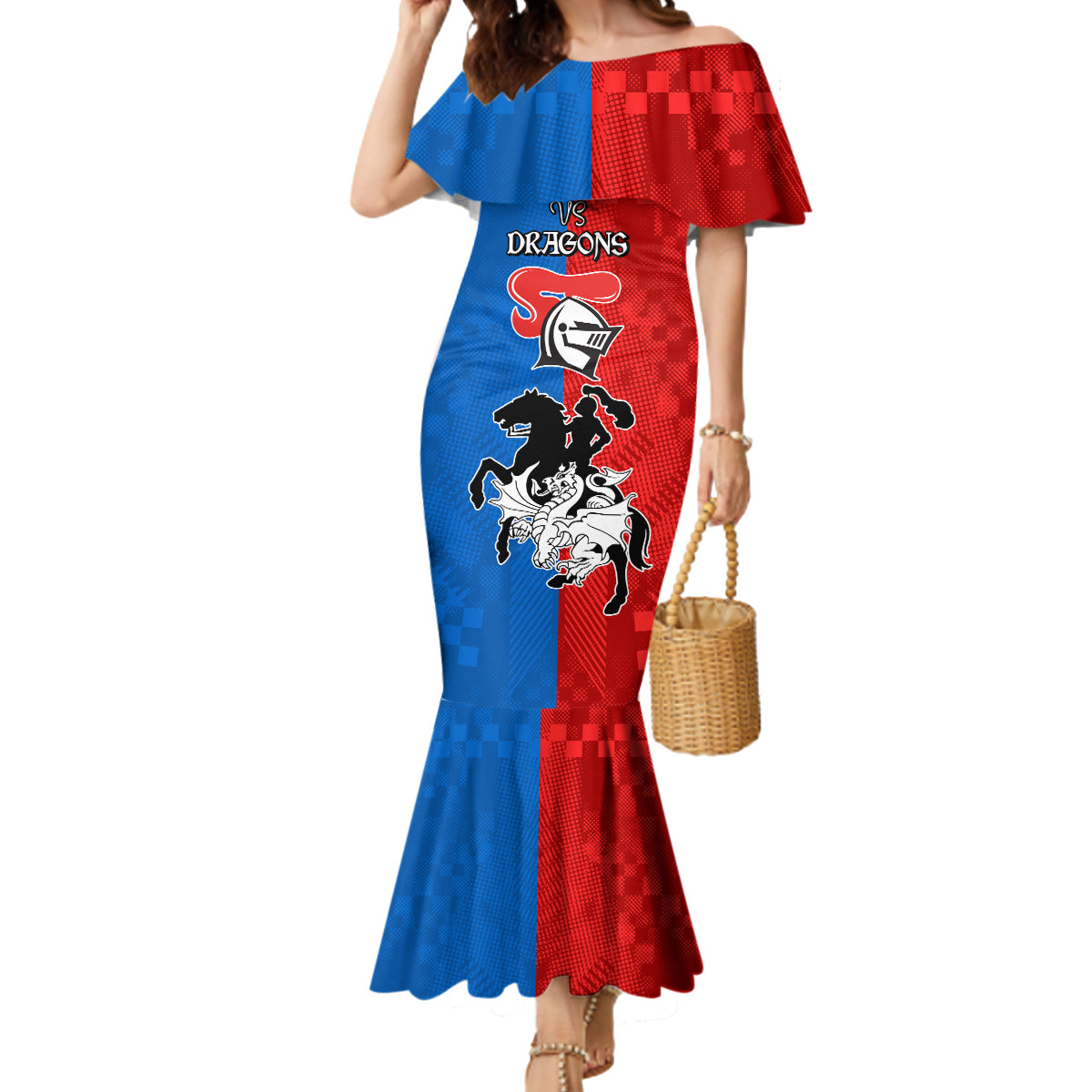 NRL Dragons and Knights Sporty Style Mermaid Dress