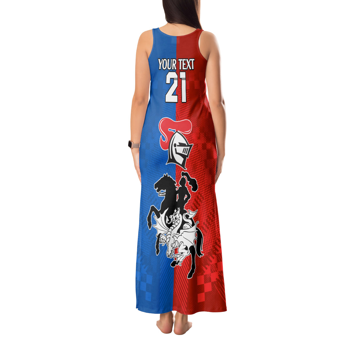 NRL Dragons and Knights Sporty Style Tank Maxi Dress