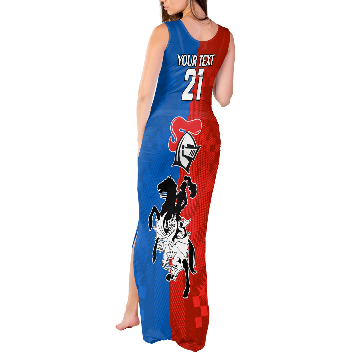 NRL Dragons and Knights Sporty Style Tank Maxi Dress