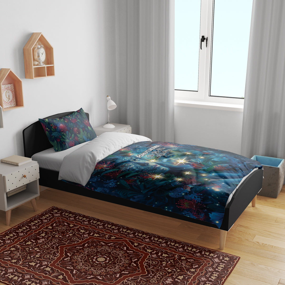 New Zealand Matariki Pohutukawa Bedding Set Te Mauri te Ora - Vibe Hoodie Shop