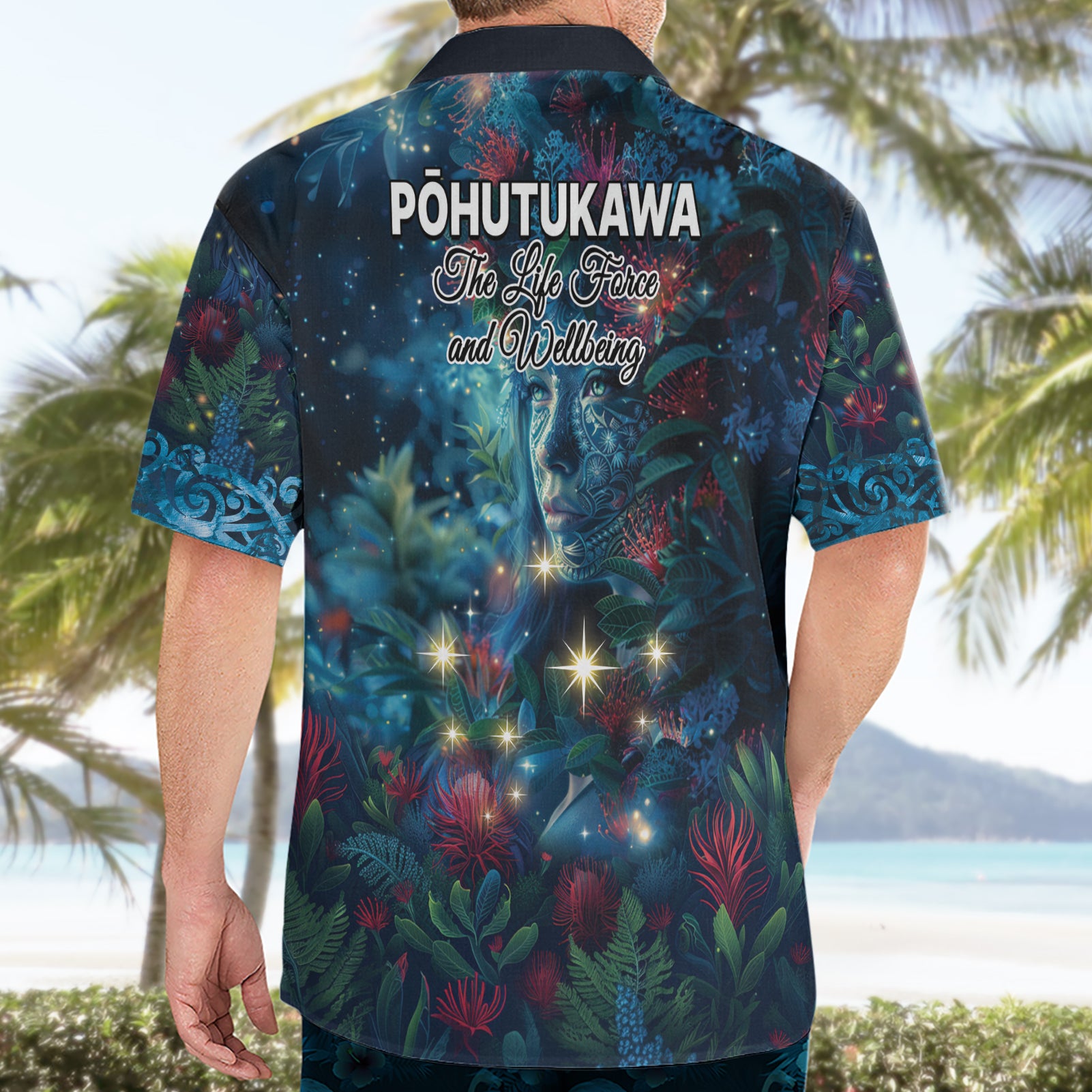 New Zealand Matariki Pohutukawa Hawaiian Shirt Te Mauri te Ora - Vibe Hoodie Shop