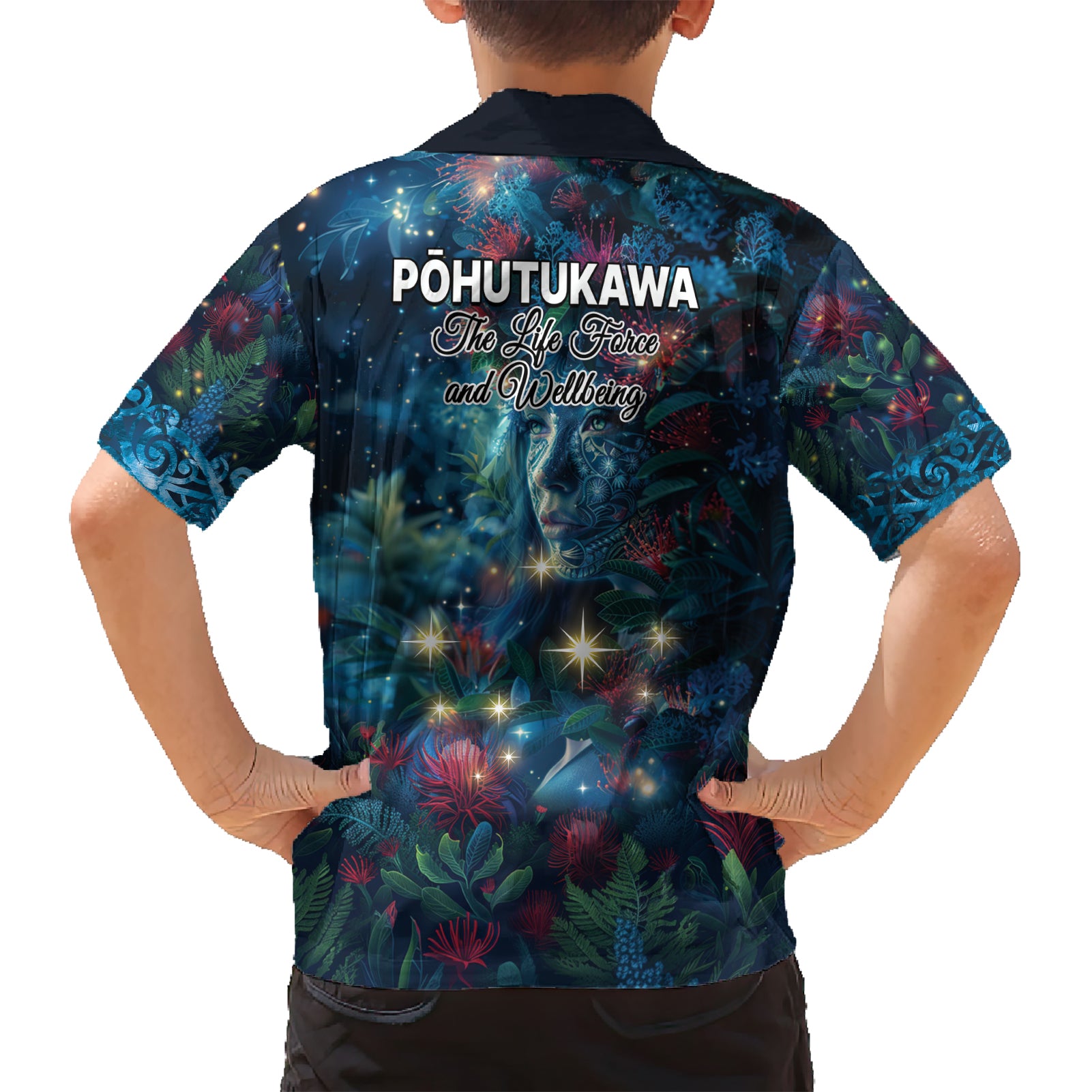 New Zealand Matariki Pohutukawa Hawaiian Shirt Te Mauri te Ora - Vibe Hoodie Shop