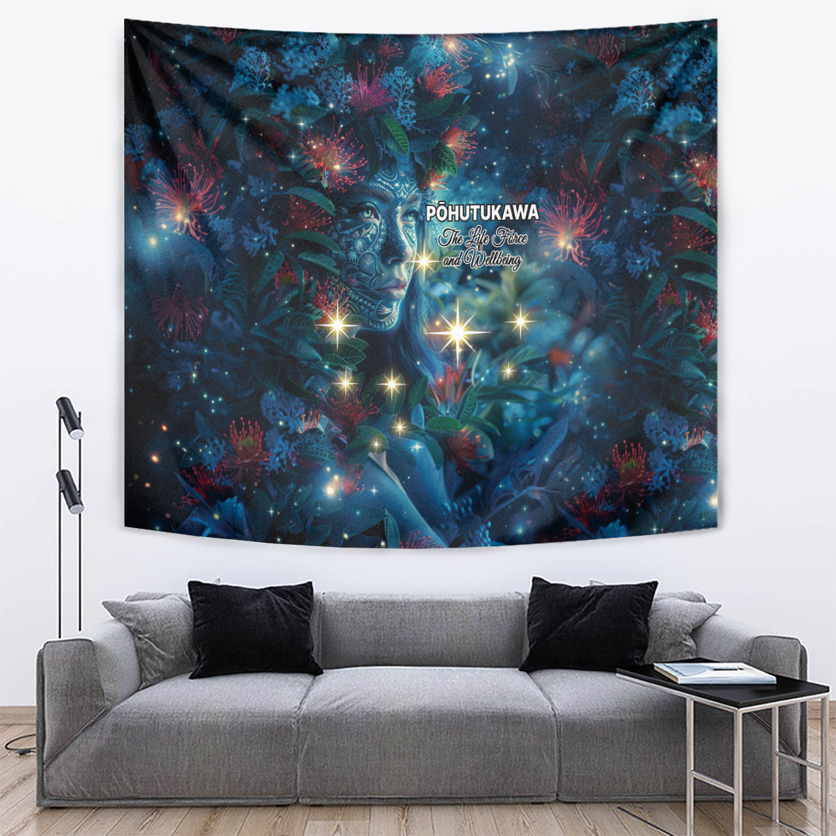 New Zealand Matariki Pohutukawa Tapestry Te Mauri te Ora - Vibe Hoodie Shop