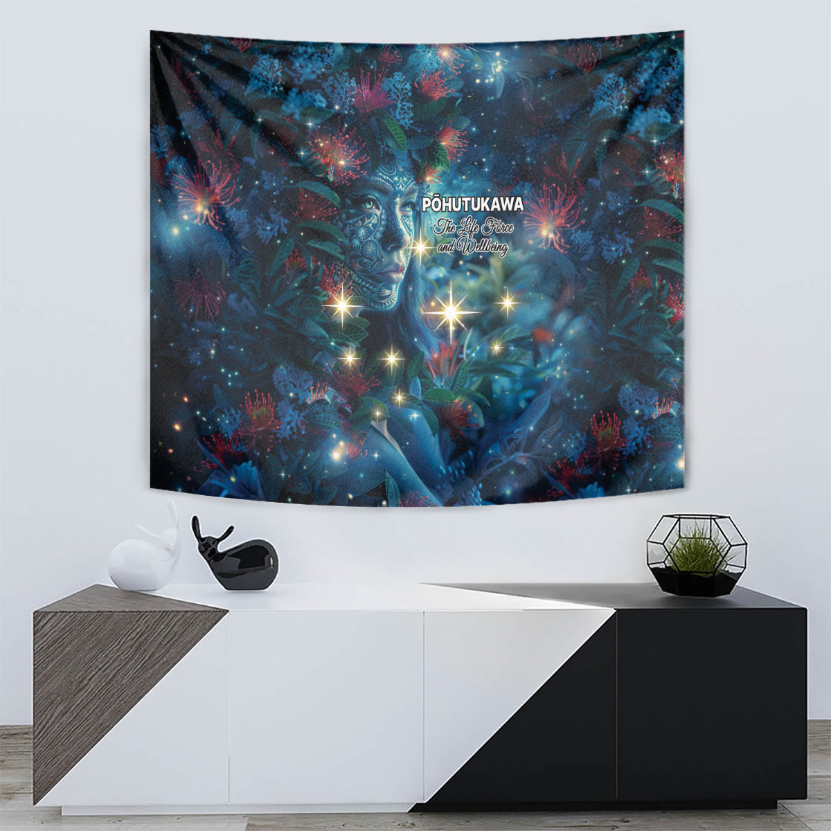 New Zealand Matariki Pohutukawa Tapestry Te Mauri te Ora - Vibe Hoodie Shop