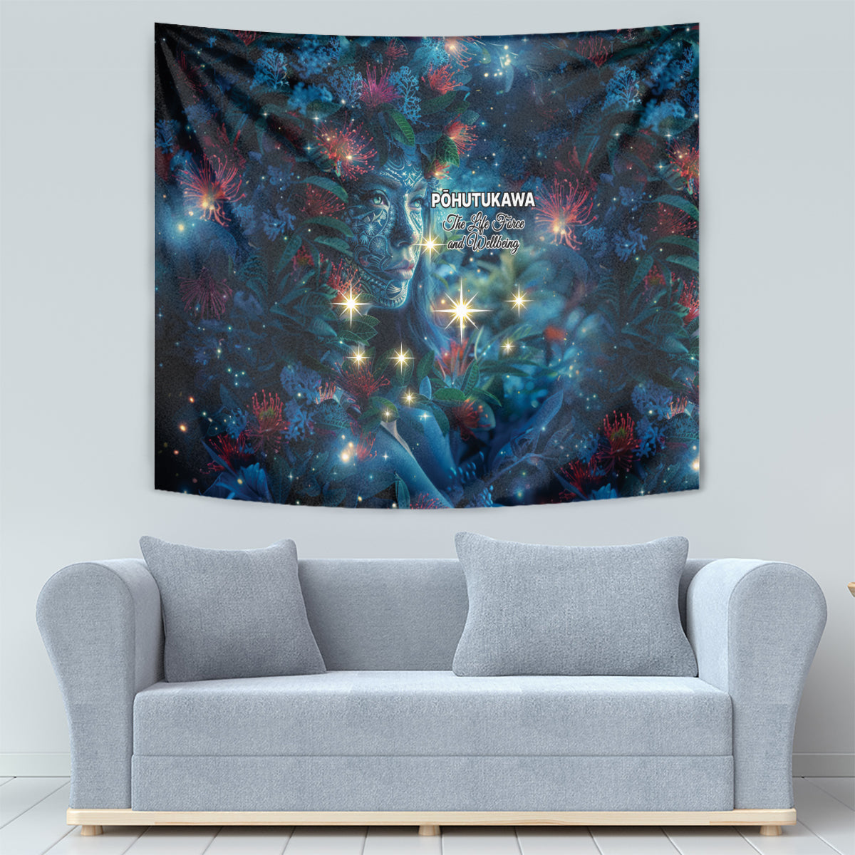 New Zealand Matariki Pohutukawa Tapestry Te Mauri te Ora - Vibe Hoodie Shop