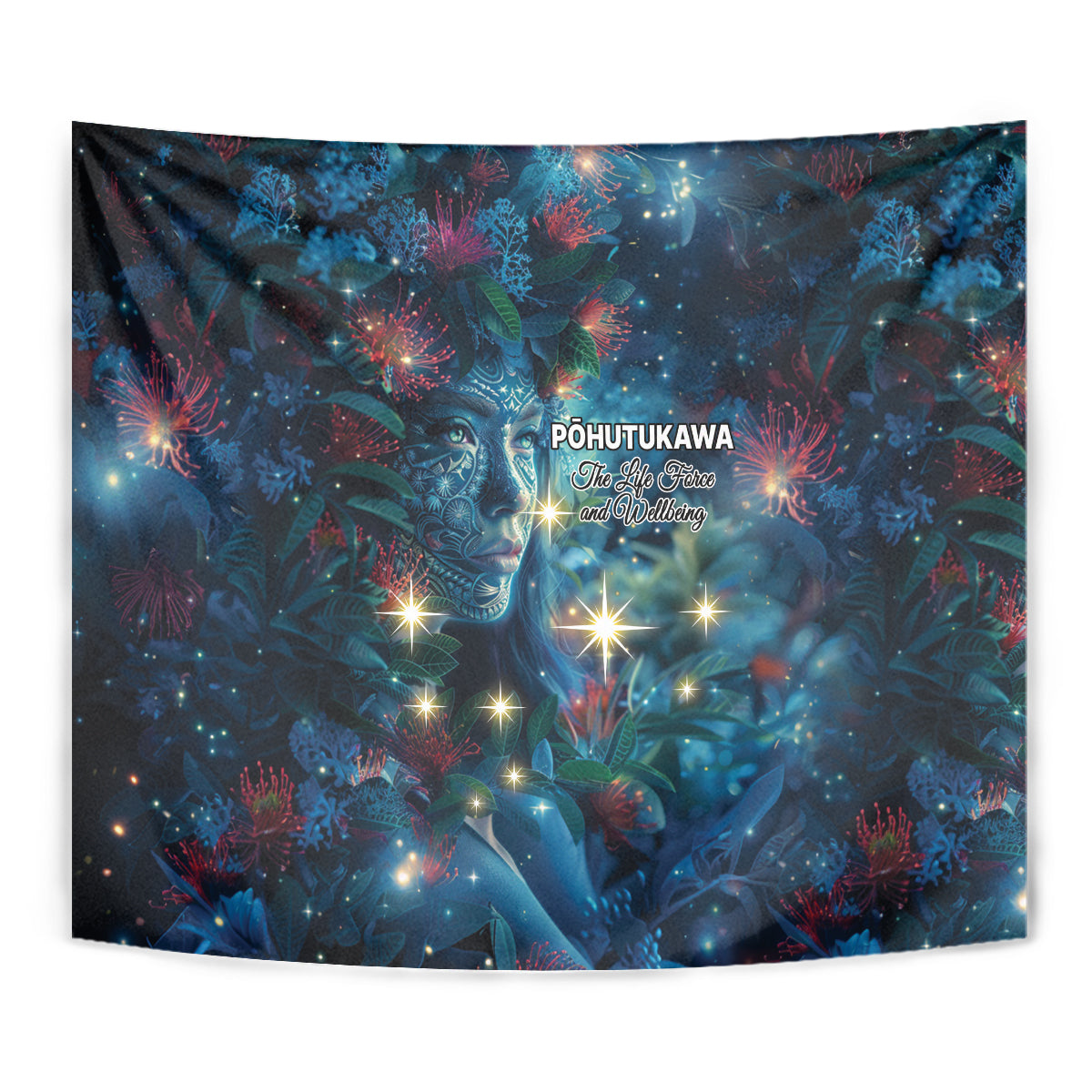 New Zealand Matariki Pohutukawa Tapestry Te Mauri te Ora - Vibe Hoodie Shop