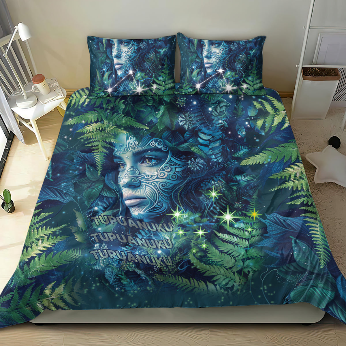 New Zealand Matariki Tupuanuku Bedding Set Te W o te Hauhake - Vibe Hoodie Shop