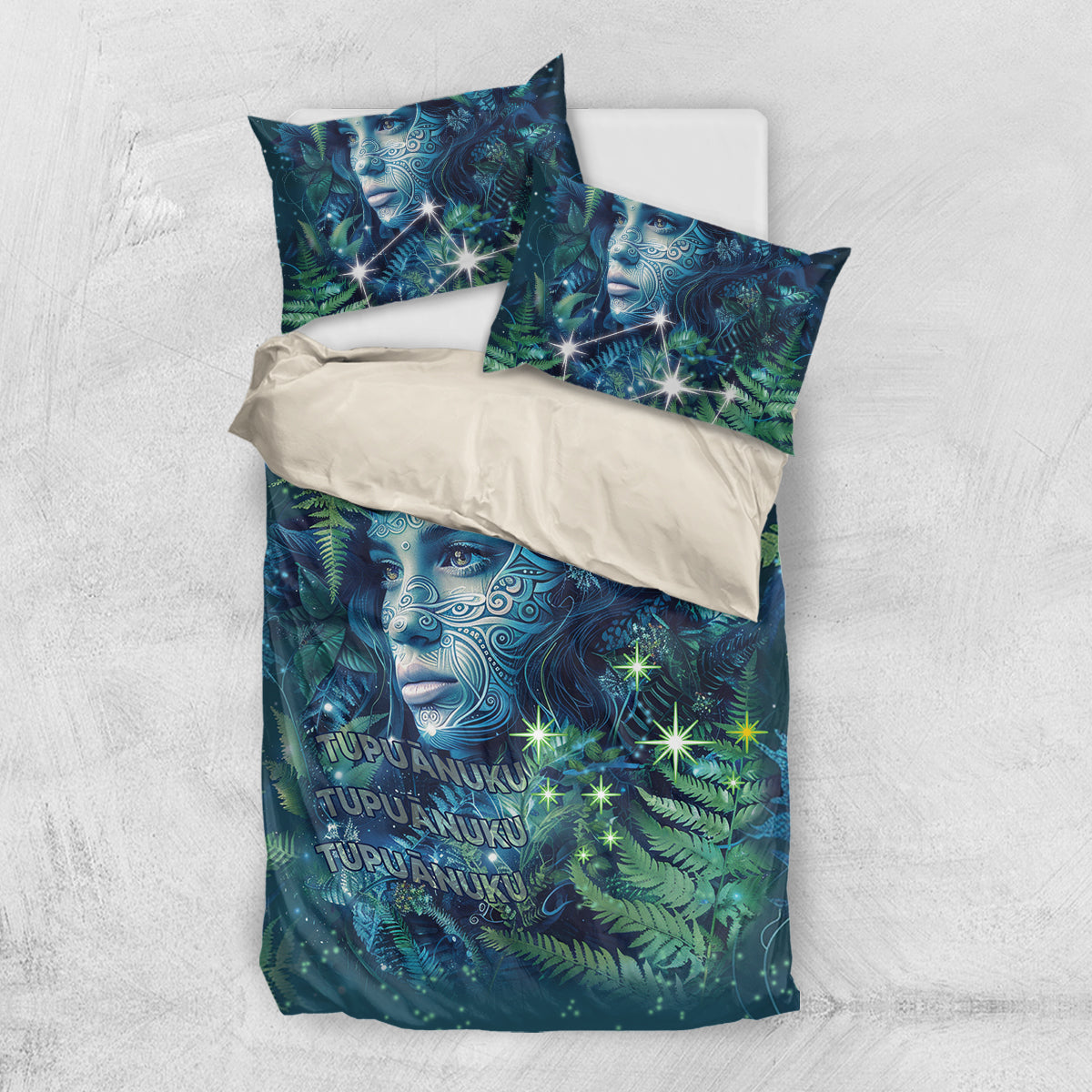 New Zealand Matariki Tupuanuku Bedding Set Te W o te Hauhake - Vibe Hoodie Shop