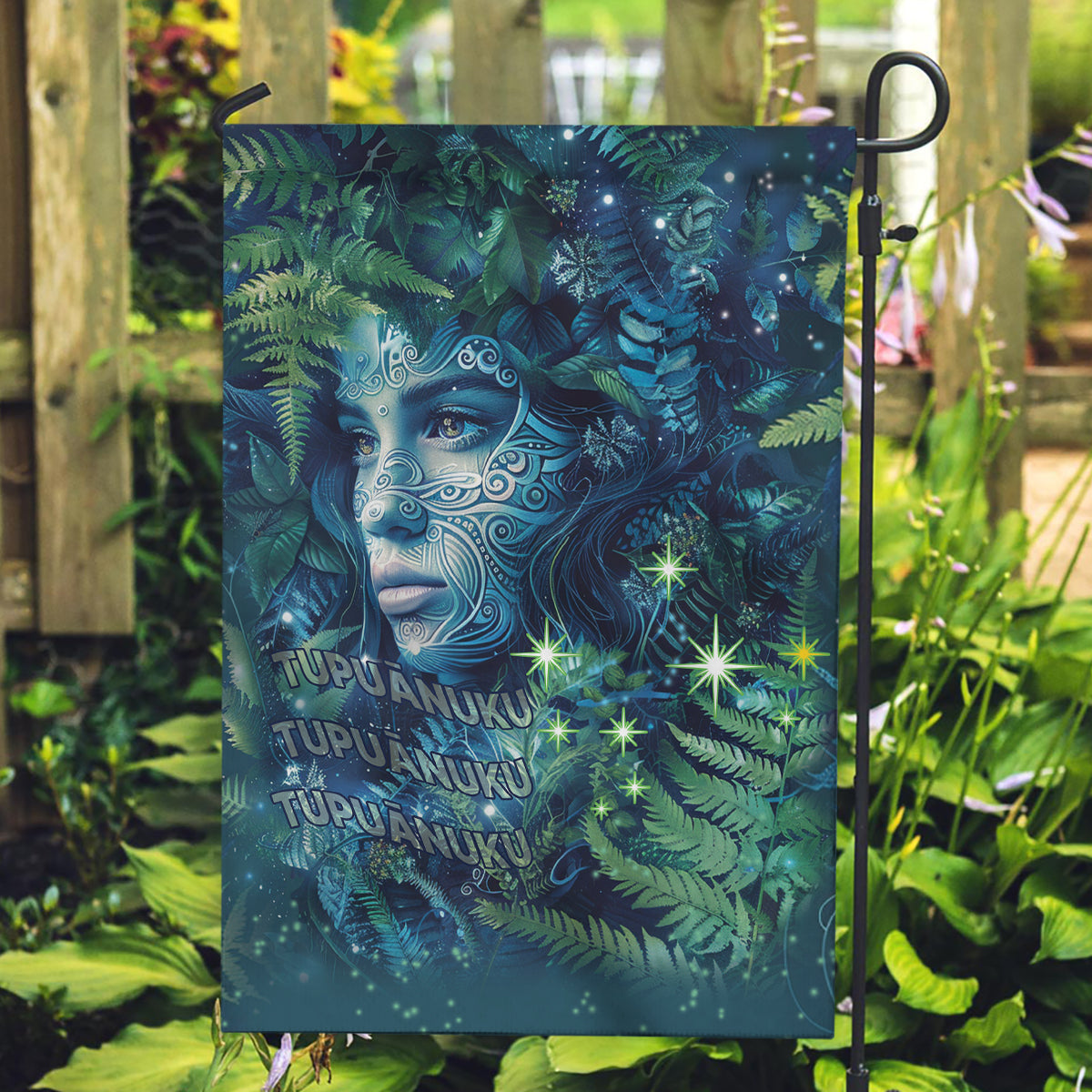 New Zealand Matariki Tupuanuku Garden Flag Te W o te Hauhake - Vibe Hoodie Shop