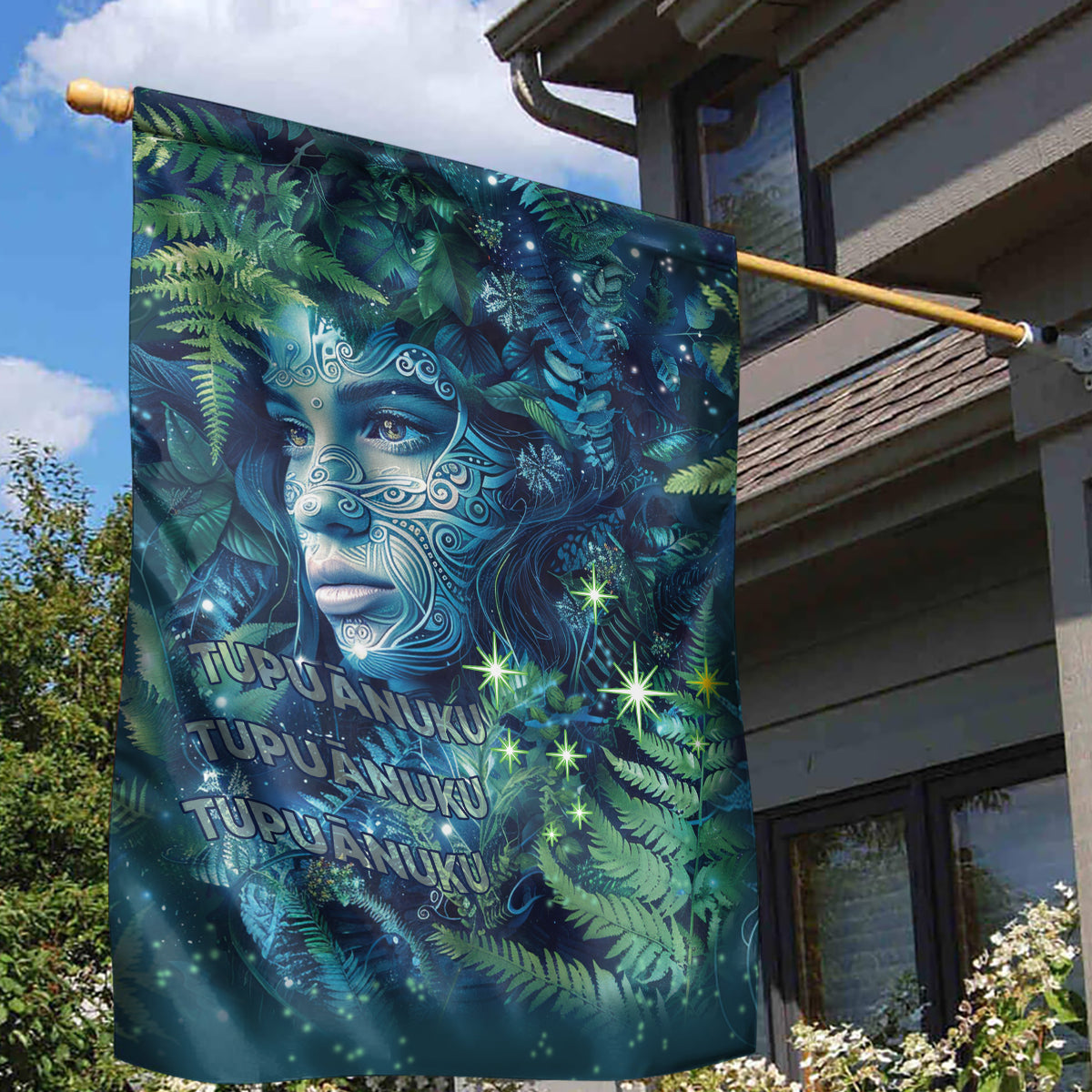 New Zealand Matariki Tupuanuku Garden Flag Te W o te Hauhake - Vibe Hoodie Shop