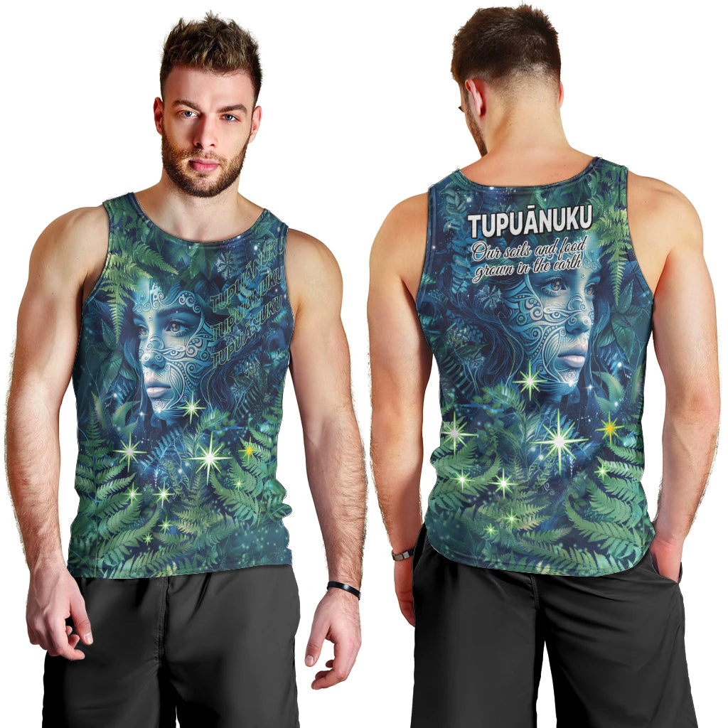 New Zealand Matariki Tupuanuku Men Tank Top Te W o te Hauhake - Vibe Hoodie Shop