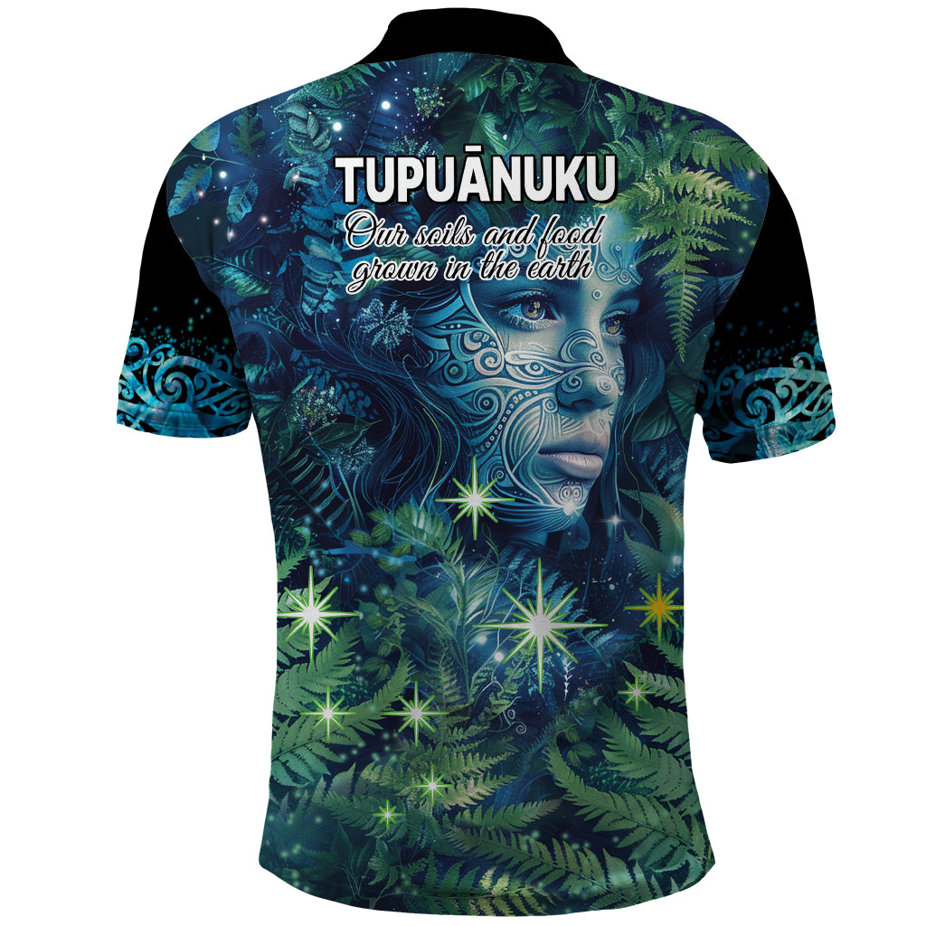 New Zealand Matariki Tupuanuku Polo Shirt Te W o te Hauhake LT9 - Vibe Hoodie Shop