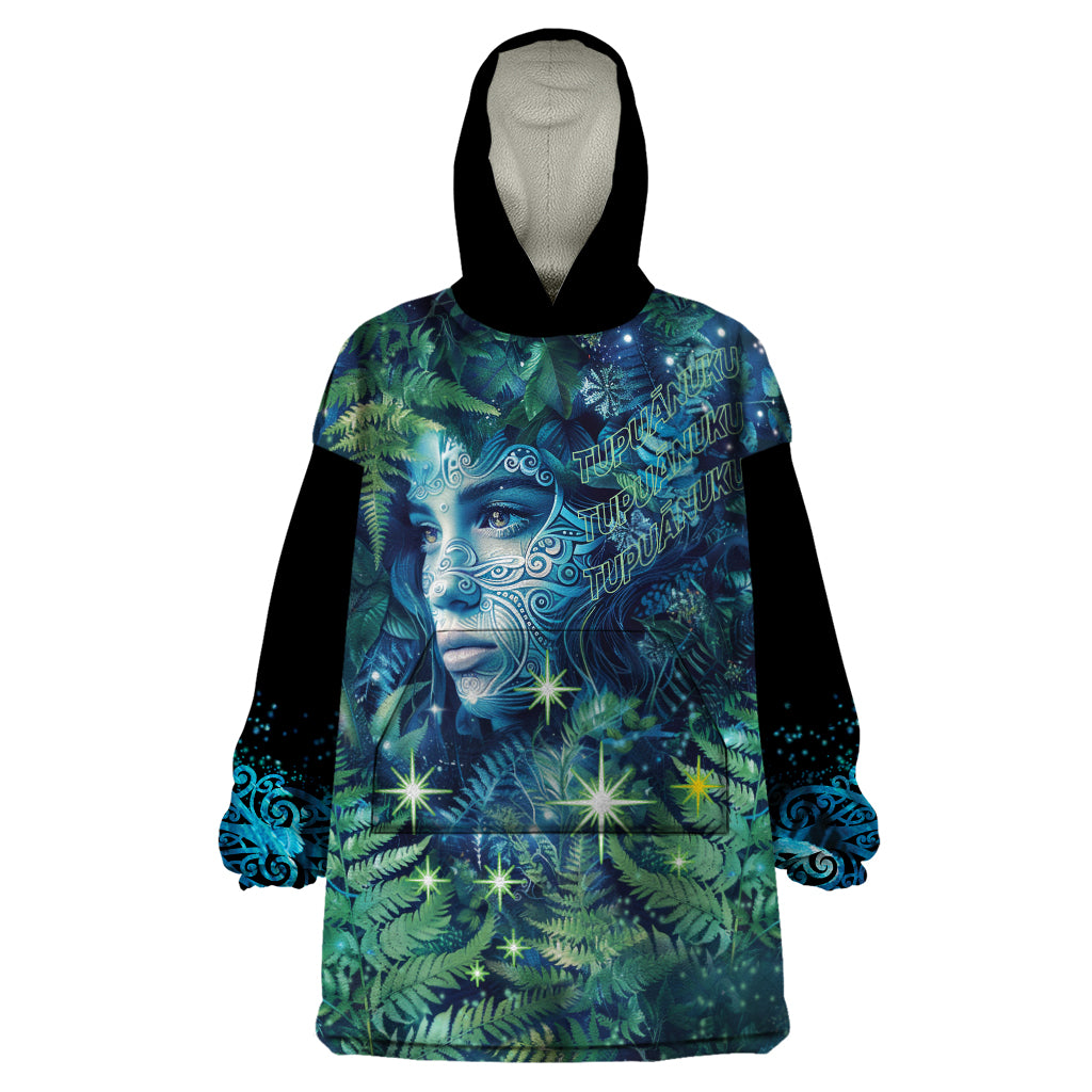 New Zealand Matariki Tupuanuku Wearable Blanket Hoodie Te W o te Hauhake - Vibe Hoodie Shop