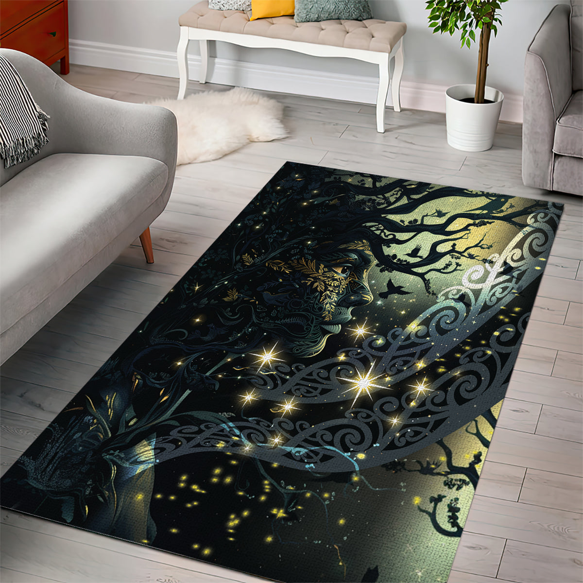 New Zealand Matariki Tupuarangi Area Rug Ng Kai o te Rangi - Vibe Hoodie Shop