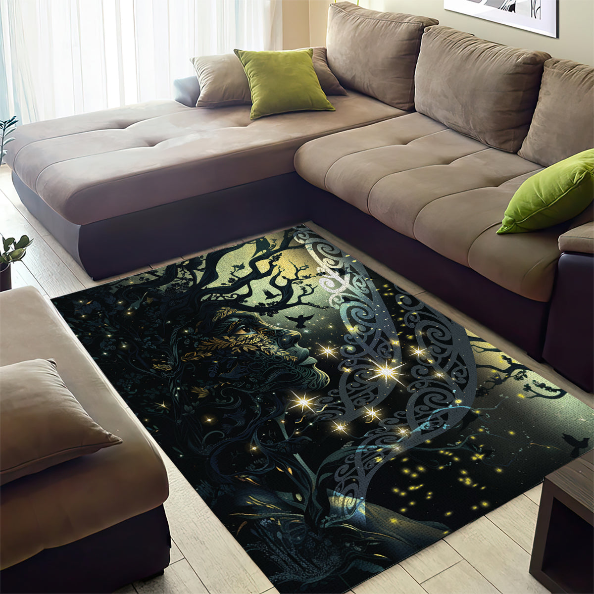 New Zealand Matariki Tupuarangi Area Rug Ng Kai o te Rangi - Vibe Hoodie Shop