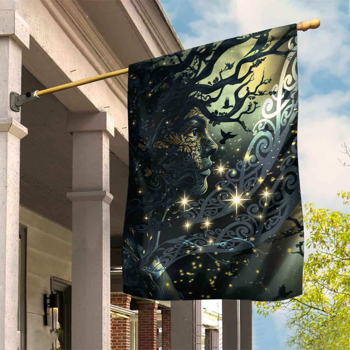 New Zealand Matariki Tupuarangi Garden Flag Ng Kai o te Rangi - Vibe Hoodie Shop