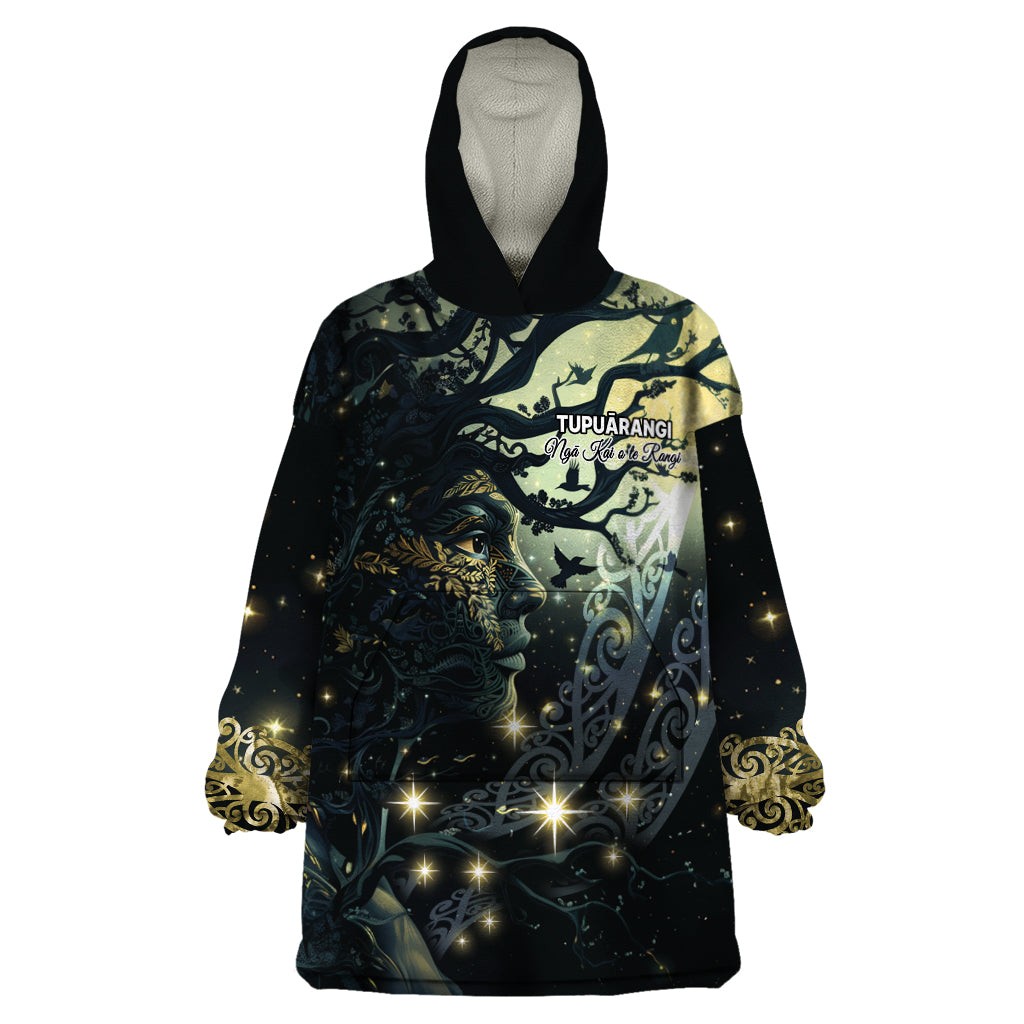 New Zealand Matariki Tupuarangi Wearable Blanket Hoodie Ng Kai o te Rangi - Vibe Hoodie Shop