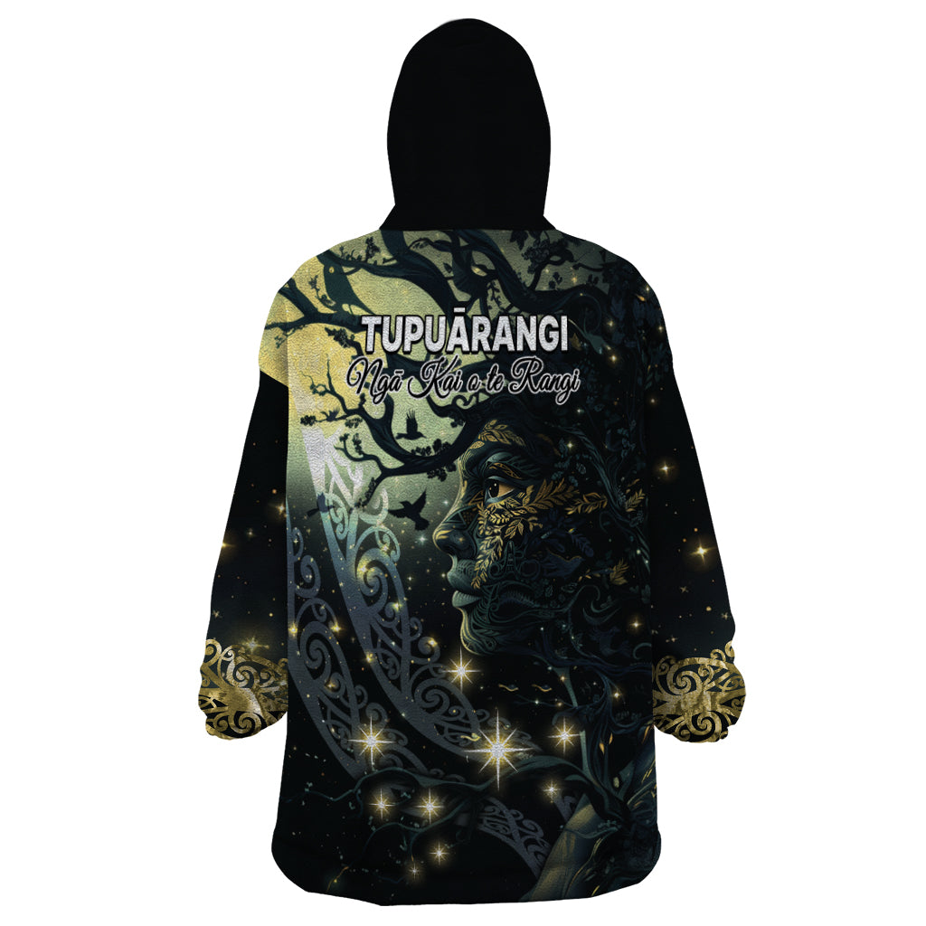 New Zealand Matariki Tupuarangi Wearable Blanket Hoodie Ng Kai o te Rangi - Vibe Hoodie Shop