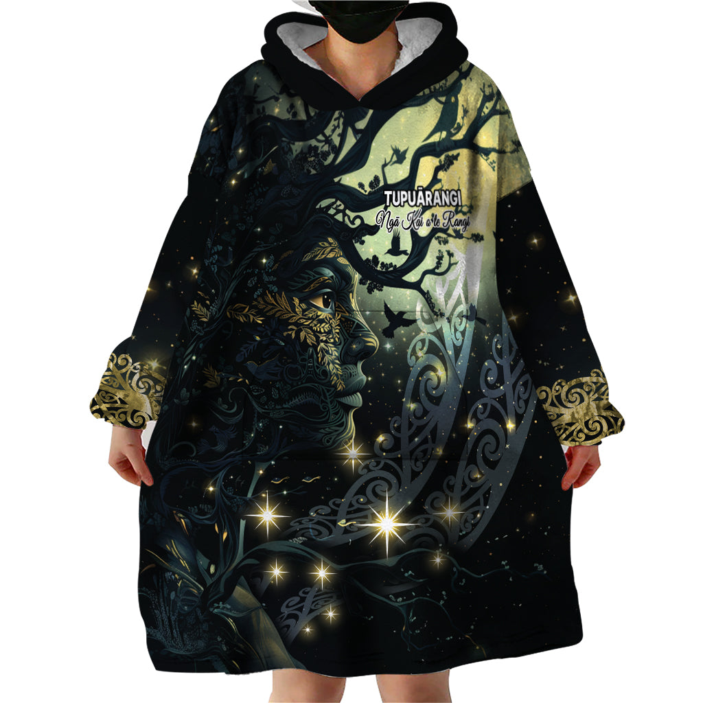 New Zealand Matariki Tupuarangi Wearable Blanket Hoodie Ng Kai o te Rangi - Vibe Hoodie Shop