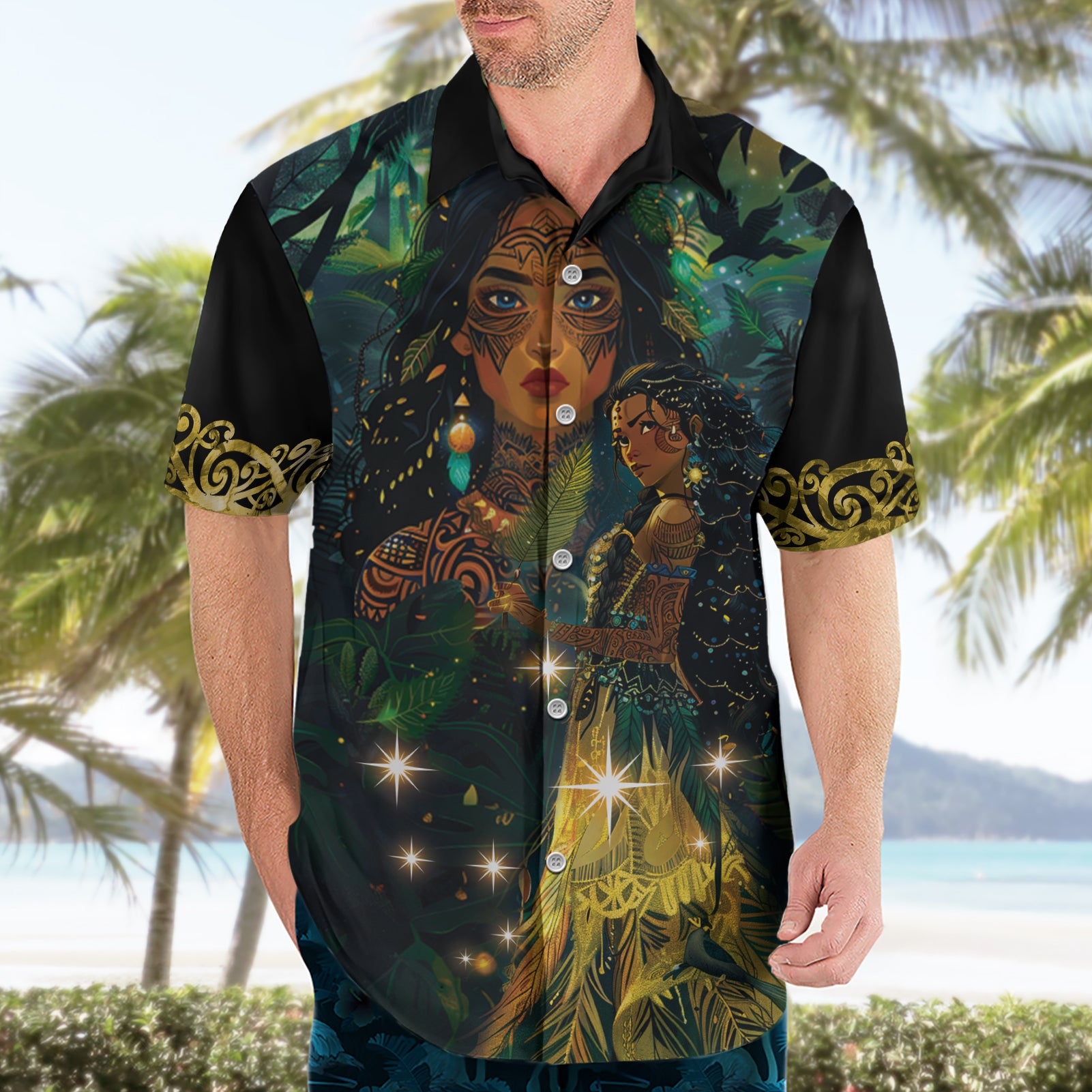 New Zealand Matariki Hawaiian Shirt Rongo Mori Wellbeing and Good Luck - Vibe Hoodie Shop