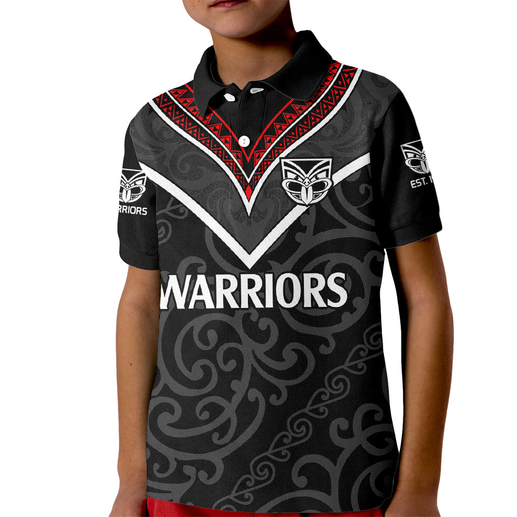 custom-text-and-number-new-zealand-warriors-rugby-kid-polo-shirt-proud-to-maori-warriors