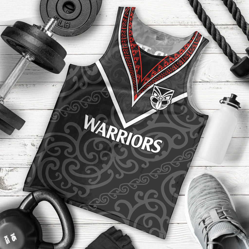 (Custom Text And Number) New Zealand Warriors Rugby Men Tank Top Proud to Maori Warriors - Vibe Hoodie Shop