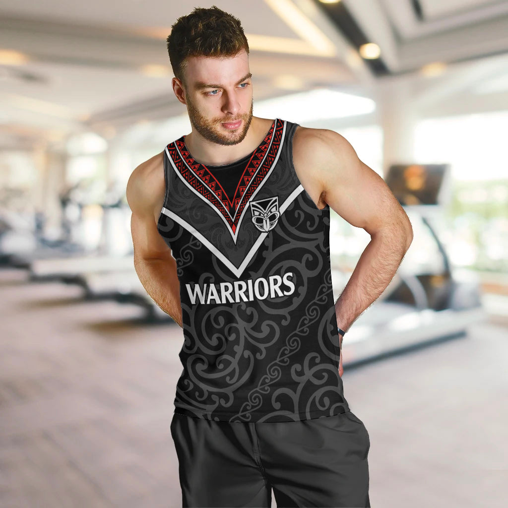 (Custom Text And Number) New Zealand Warriors Rugby Men Tank Top Proud to Maori Warriors - Vibe Hoodie Shop